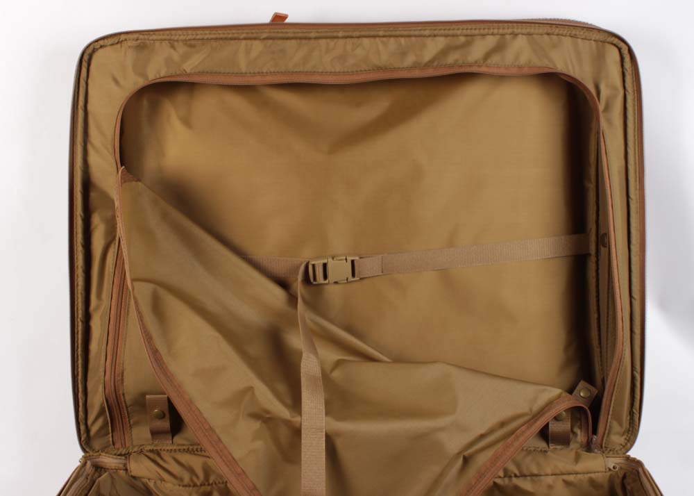 Vintage Hartmann Luggage Tweed and Leather Rolling Suitcases