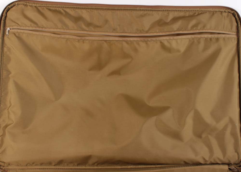 Vintage Hartmann Luggage Tweed and Leather Rolling Suitcases