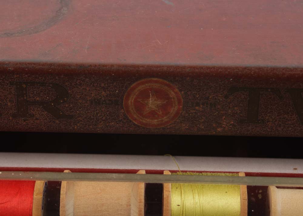 American Thread Company Tabletop Spool Cabinet