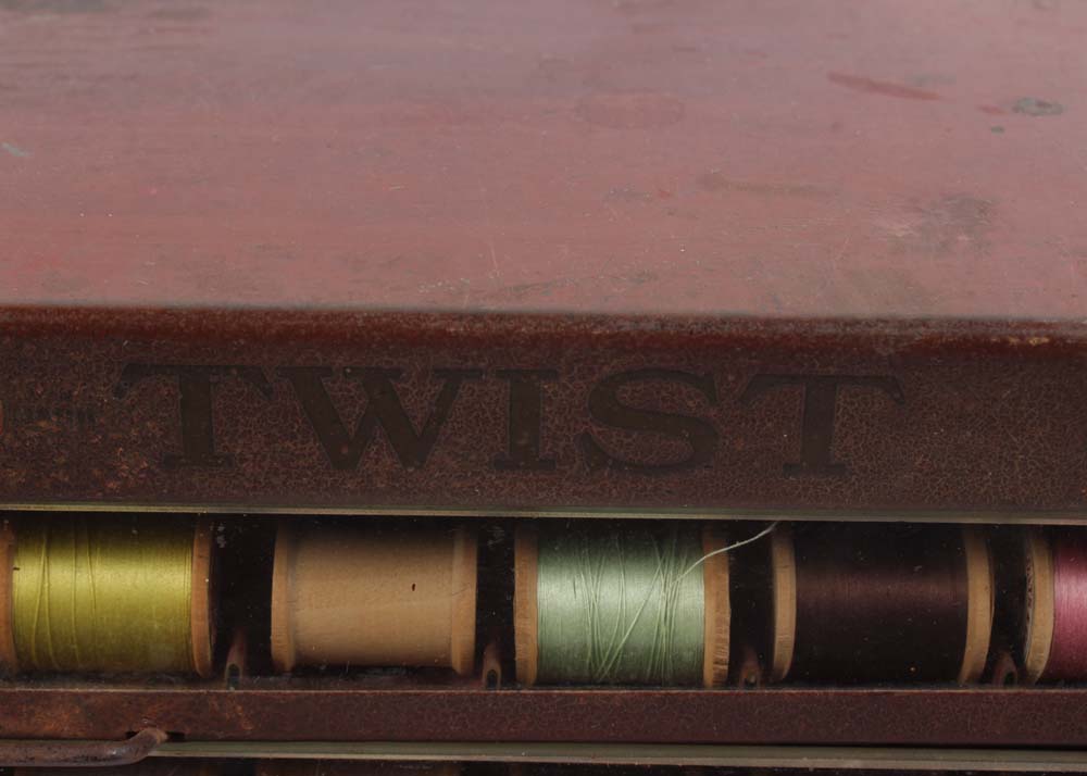 American Thread Company Tabletop Spool Cabinet
