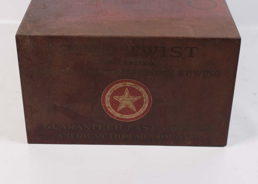 American Thread Company Tabletop Spool Cabinet