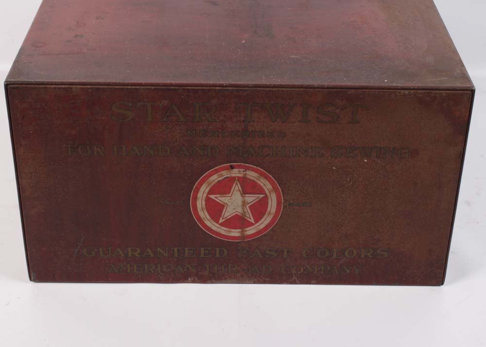 American Thread Company Tabletop Spool Cabinet