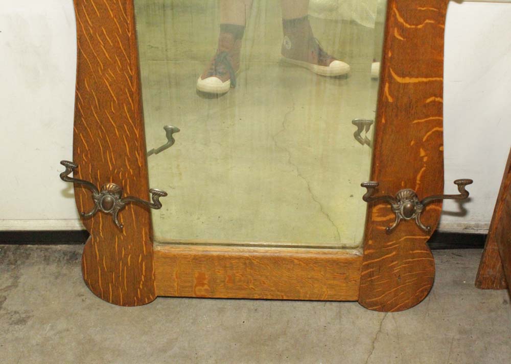 Victorian Oak Hall Tree