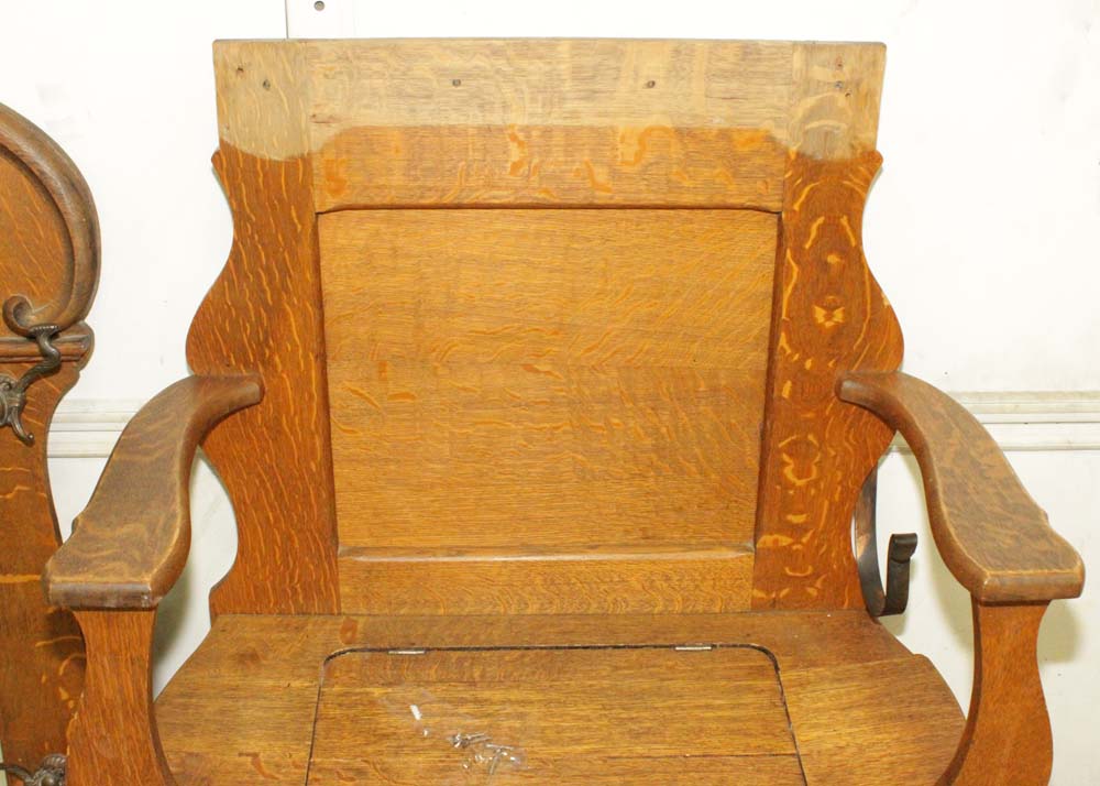 Victorian Oak Hall Tree