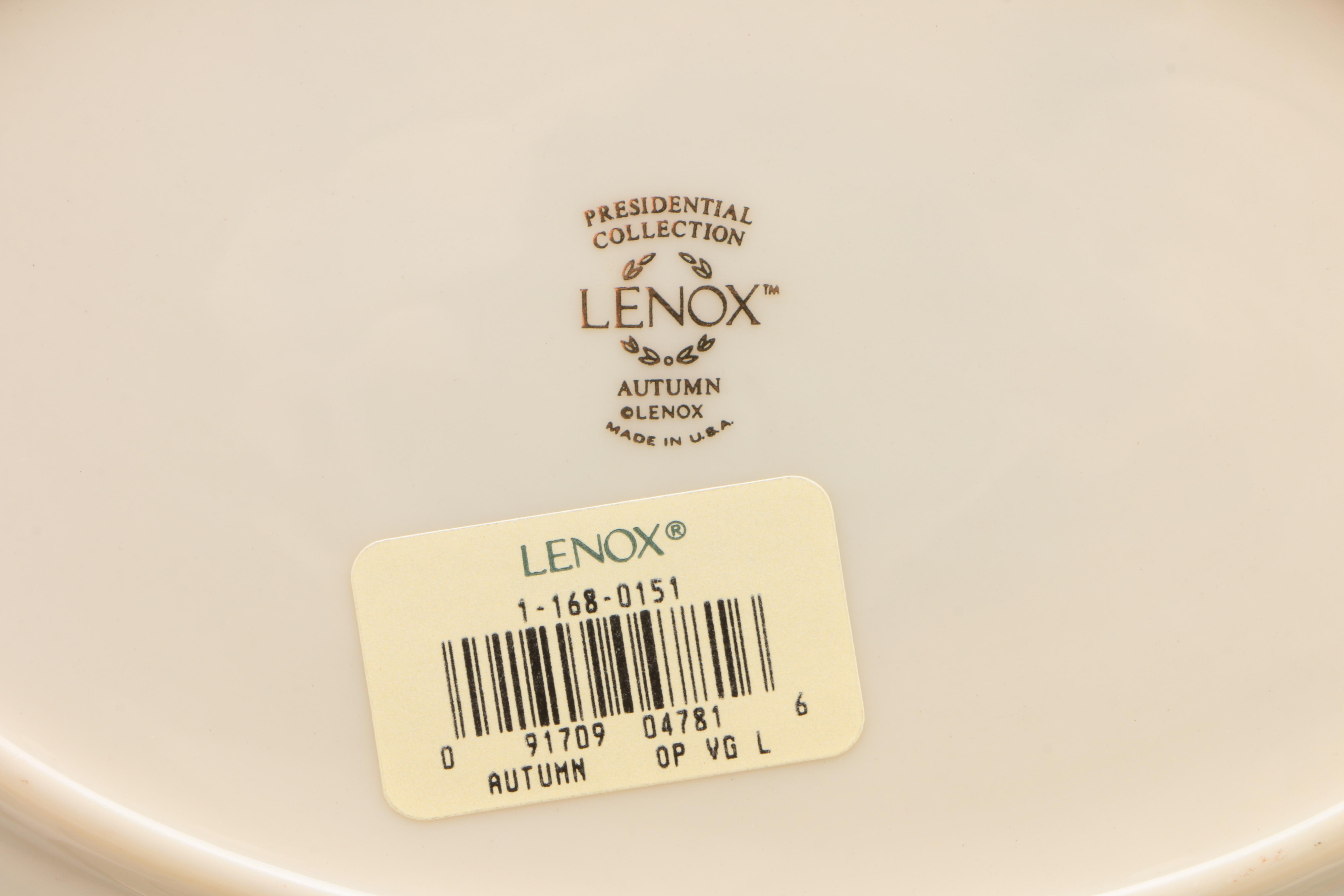 Lenox "Autumn" Porcelain Dinnerware