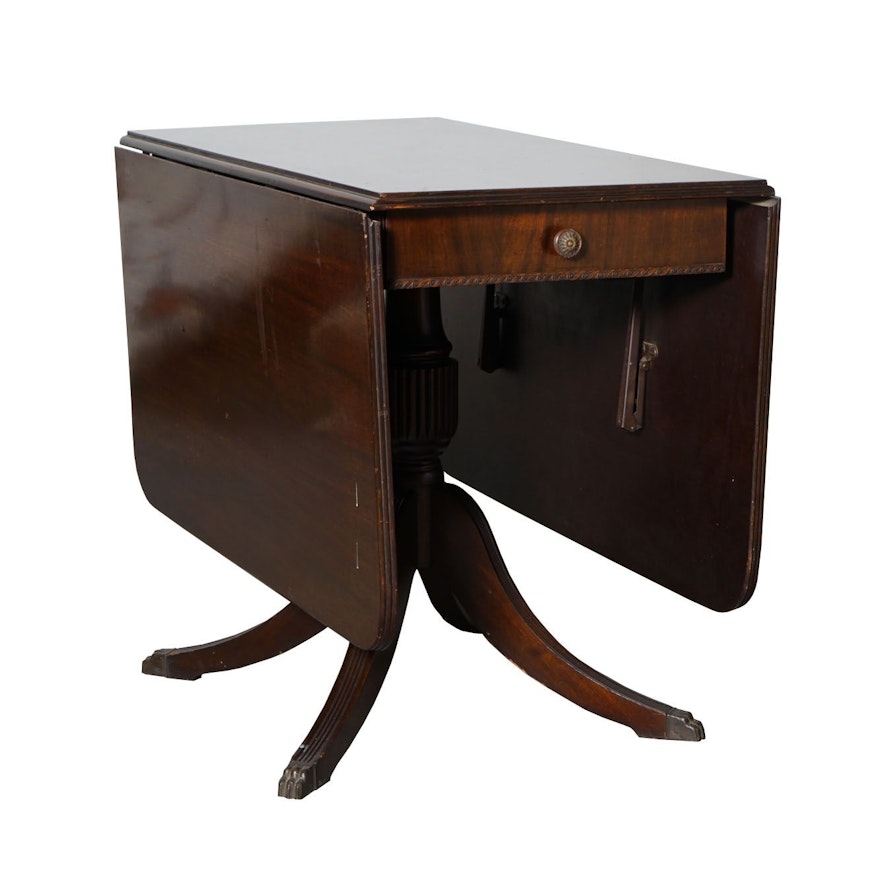 Phyfe Style Drop Leaf Side Table