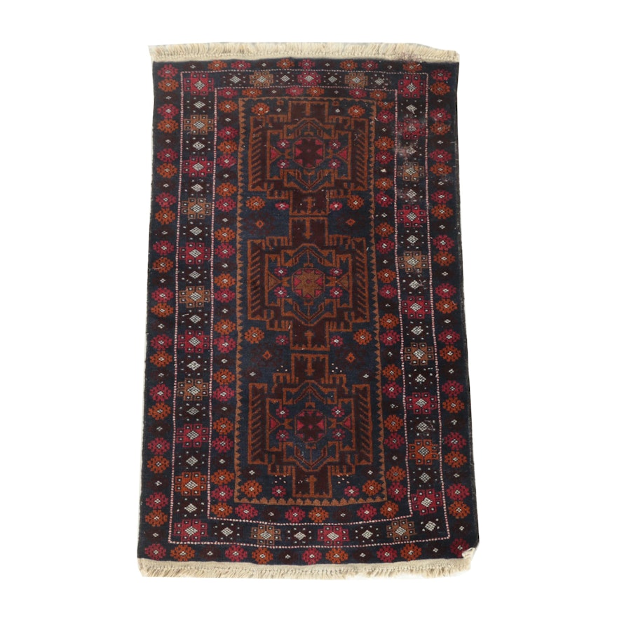 Hand-Knotted Northwest Persian Wool Accent Rug