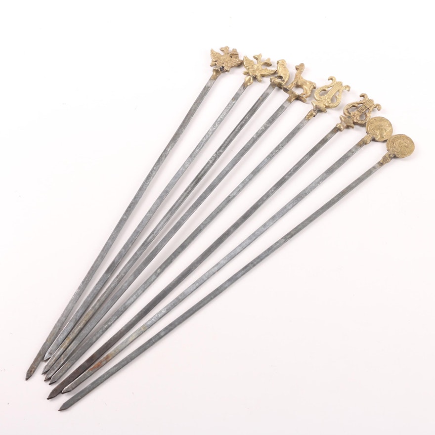 Figural and Other Brass and Metal Skewers