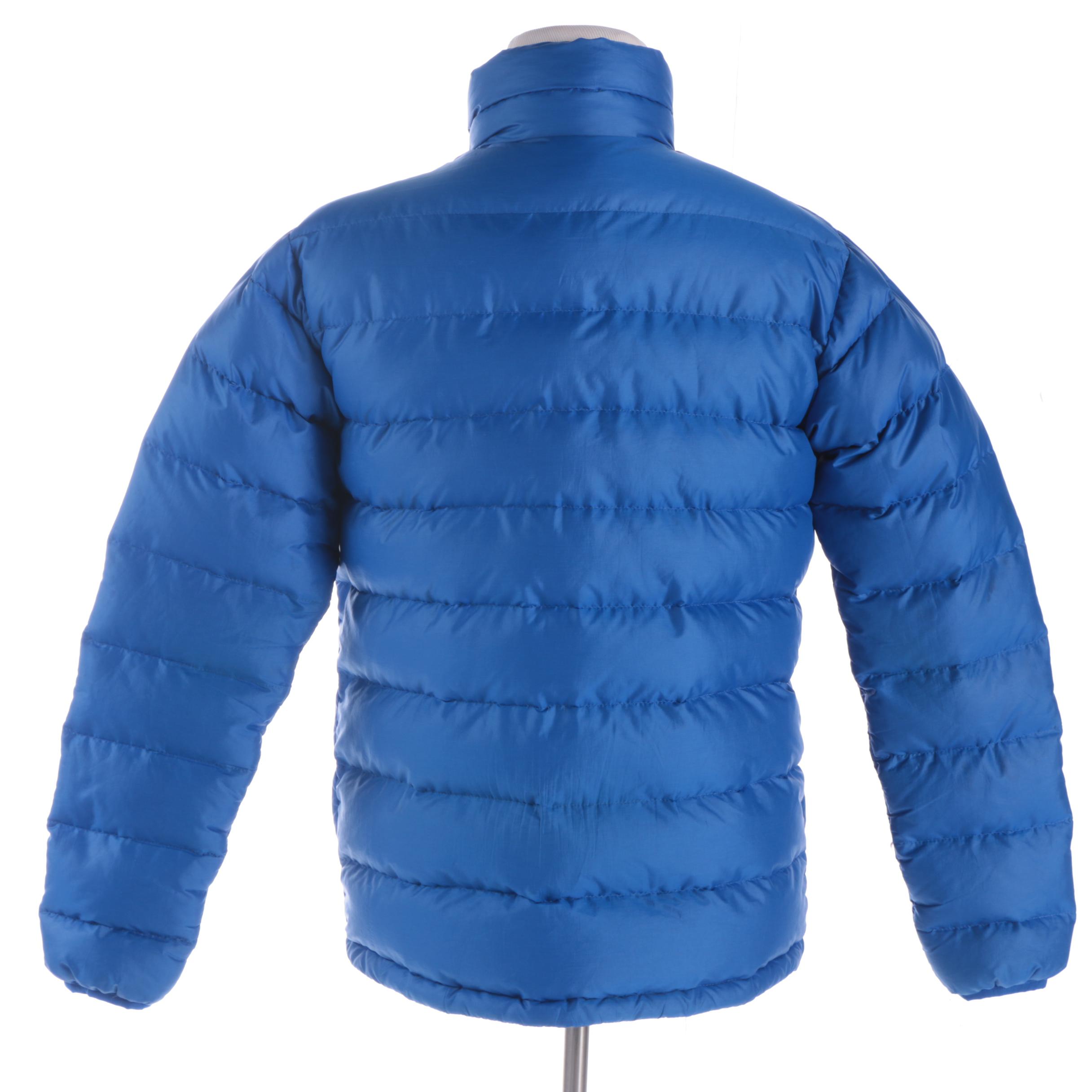 Men's Patagonia Blue Puffer and Dutch Harbor Gear Black and Grey Jackets