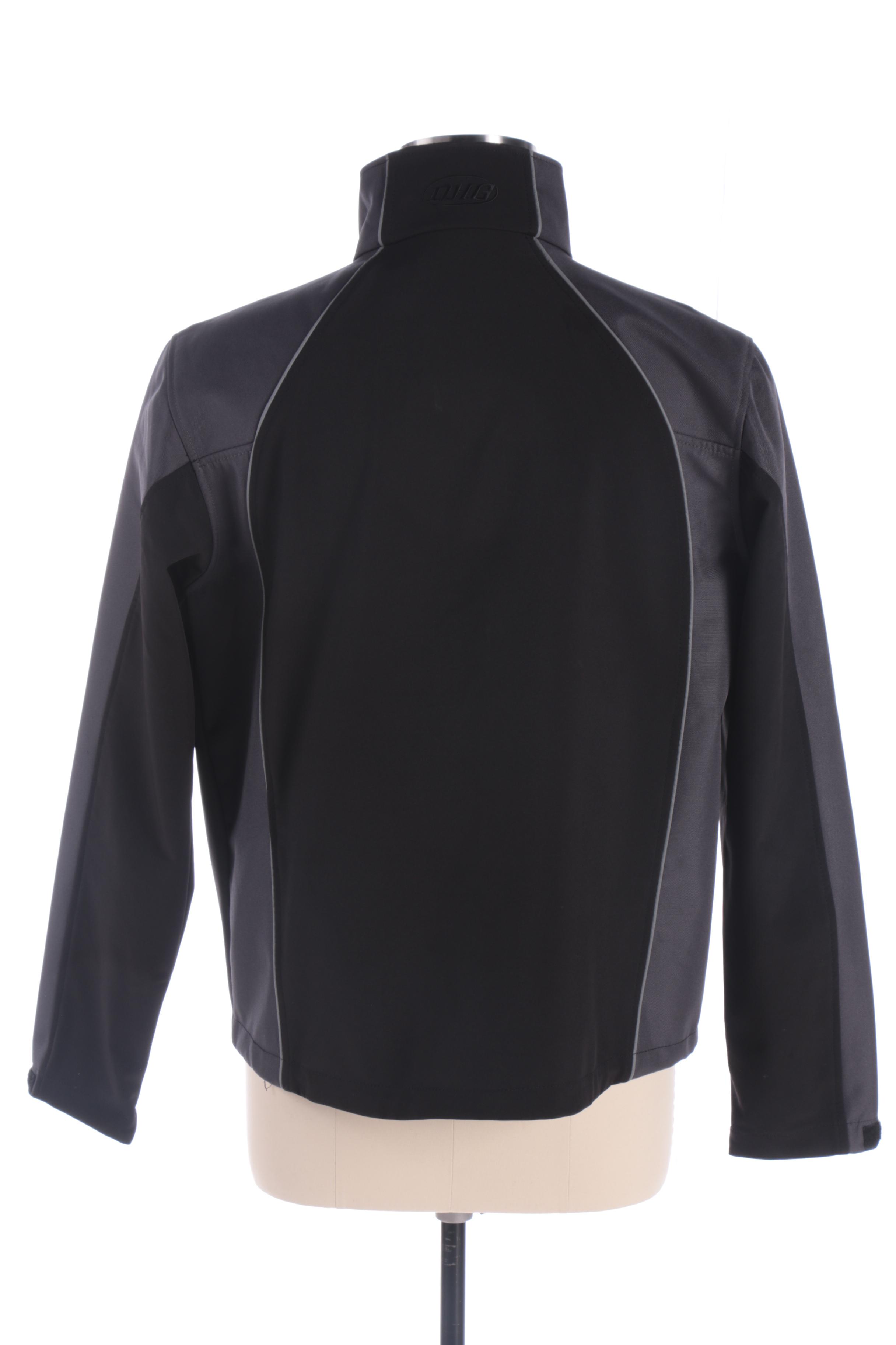 Men's Patagonia Blue Puffer and Dutch Harbor Gear Black and Grey Jackets