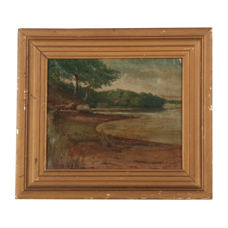 John Shepard 1921 Landscape Oil Painting