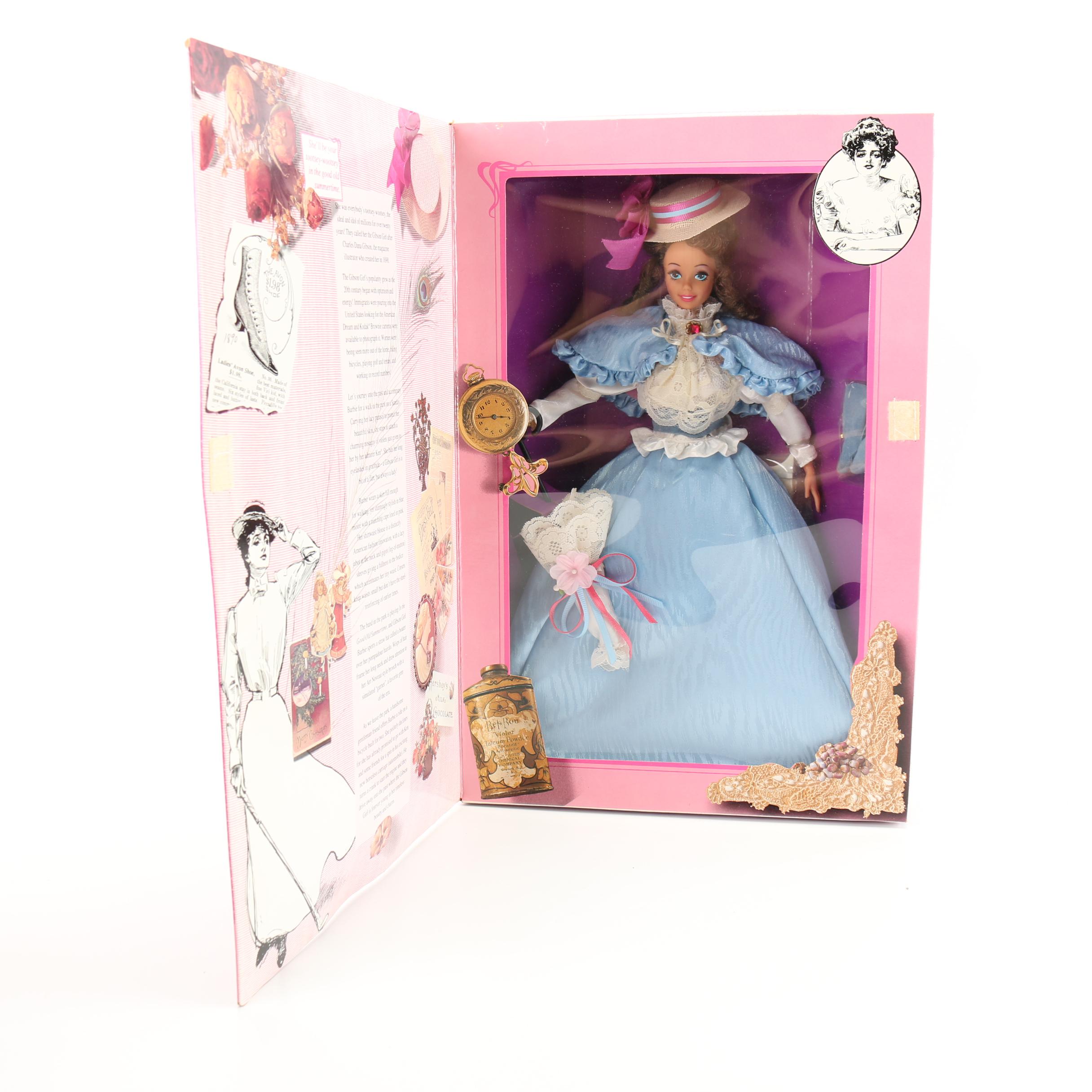 1990s Mattel Barbie Dolls Featuring "Dolls of the World" Collection