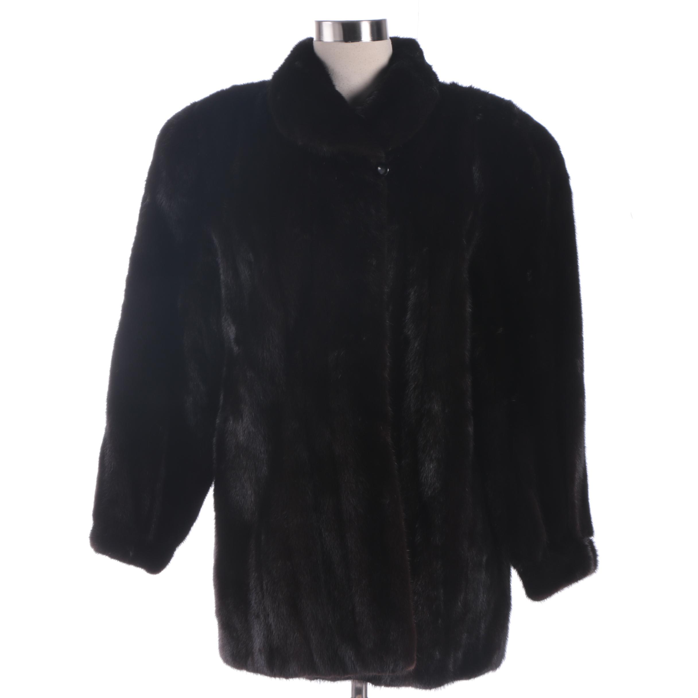Women's Gartenhaus Black Mink Fur Coat