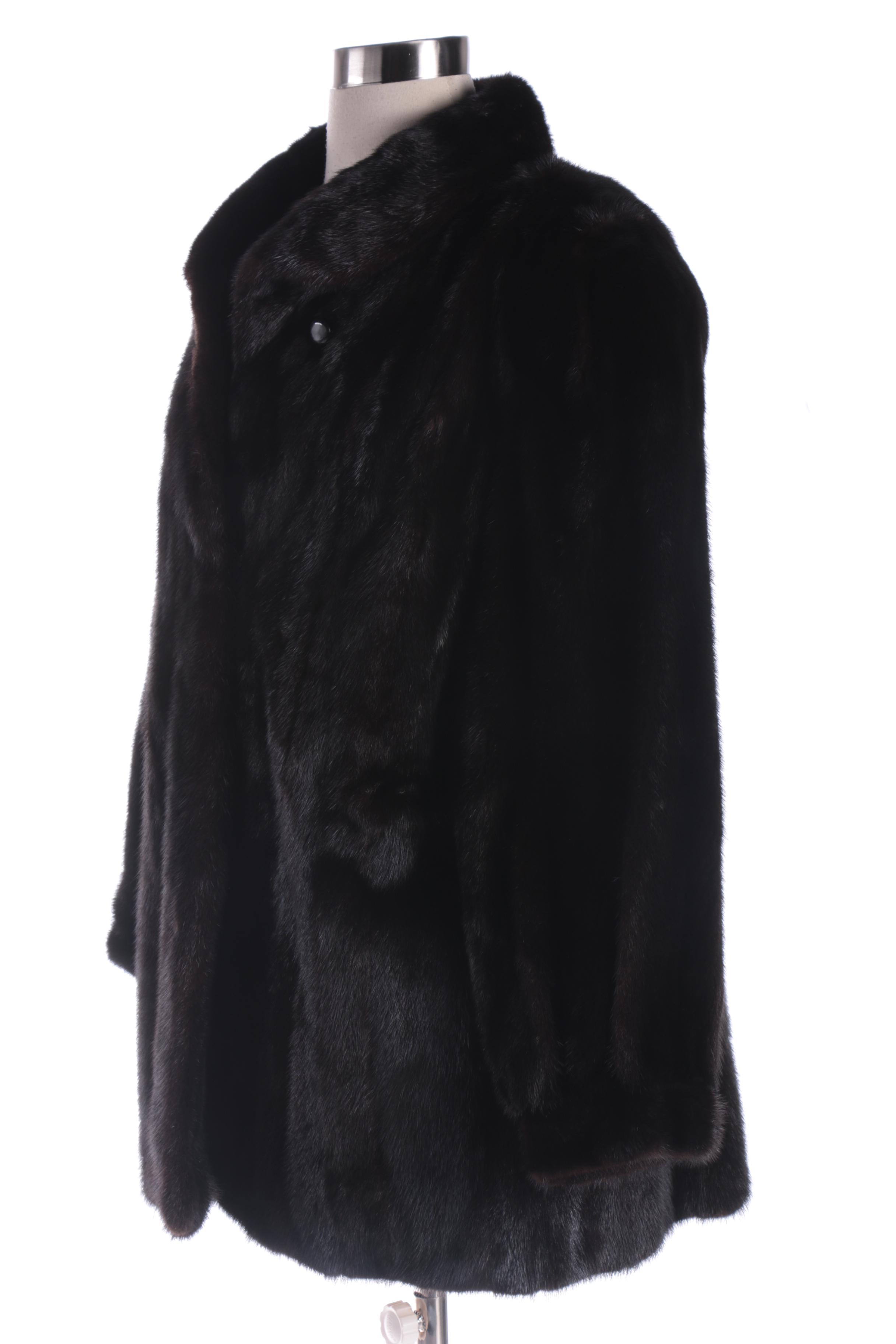 Women's Gartenhaus Black Mink Fur Coat