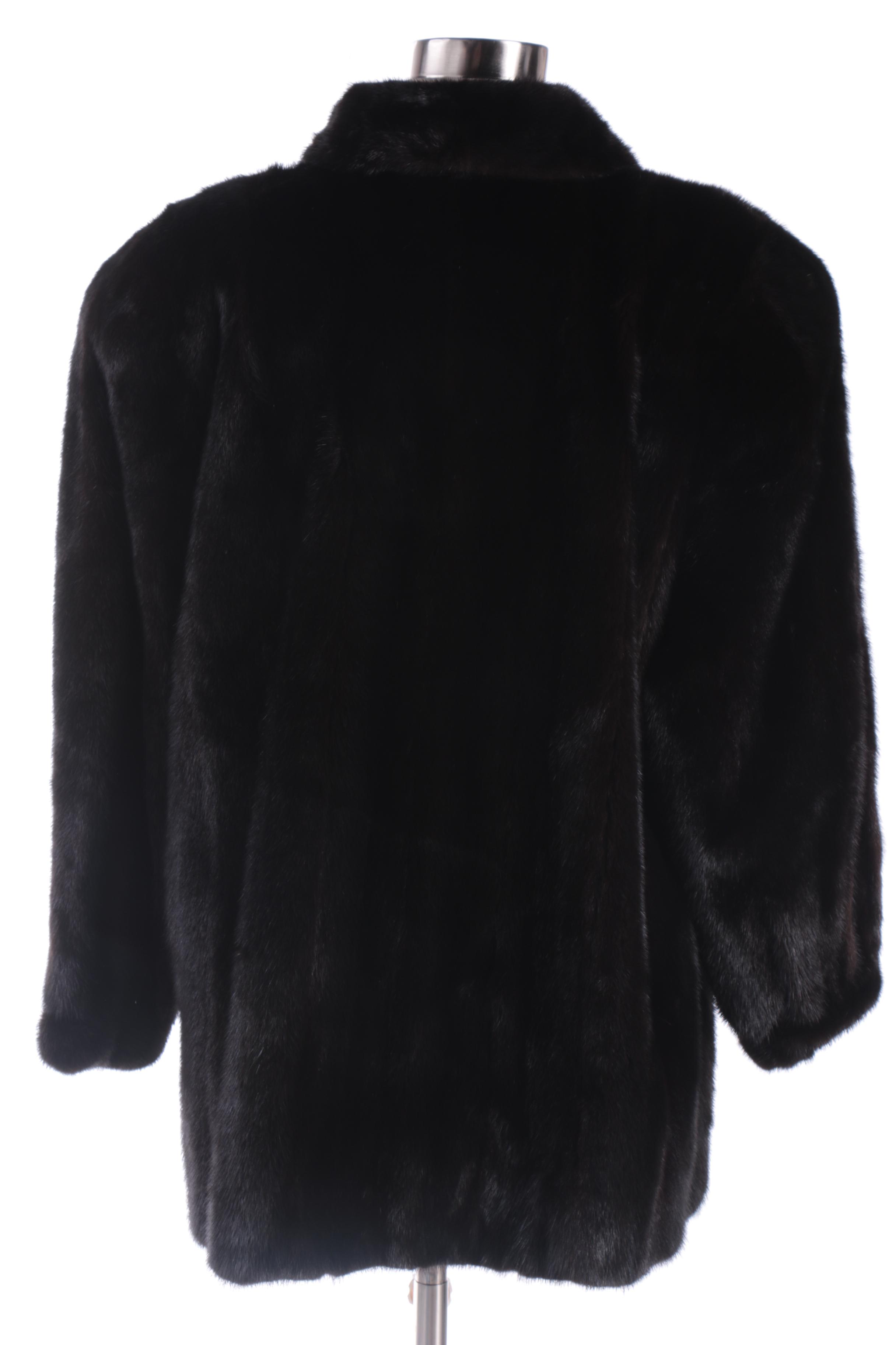 Women's Gartenhaus Black Mink Fur Coat