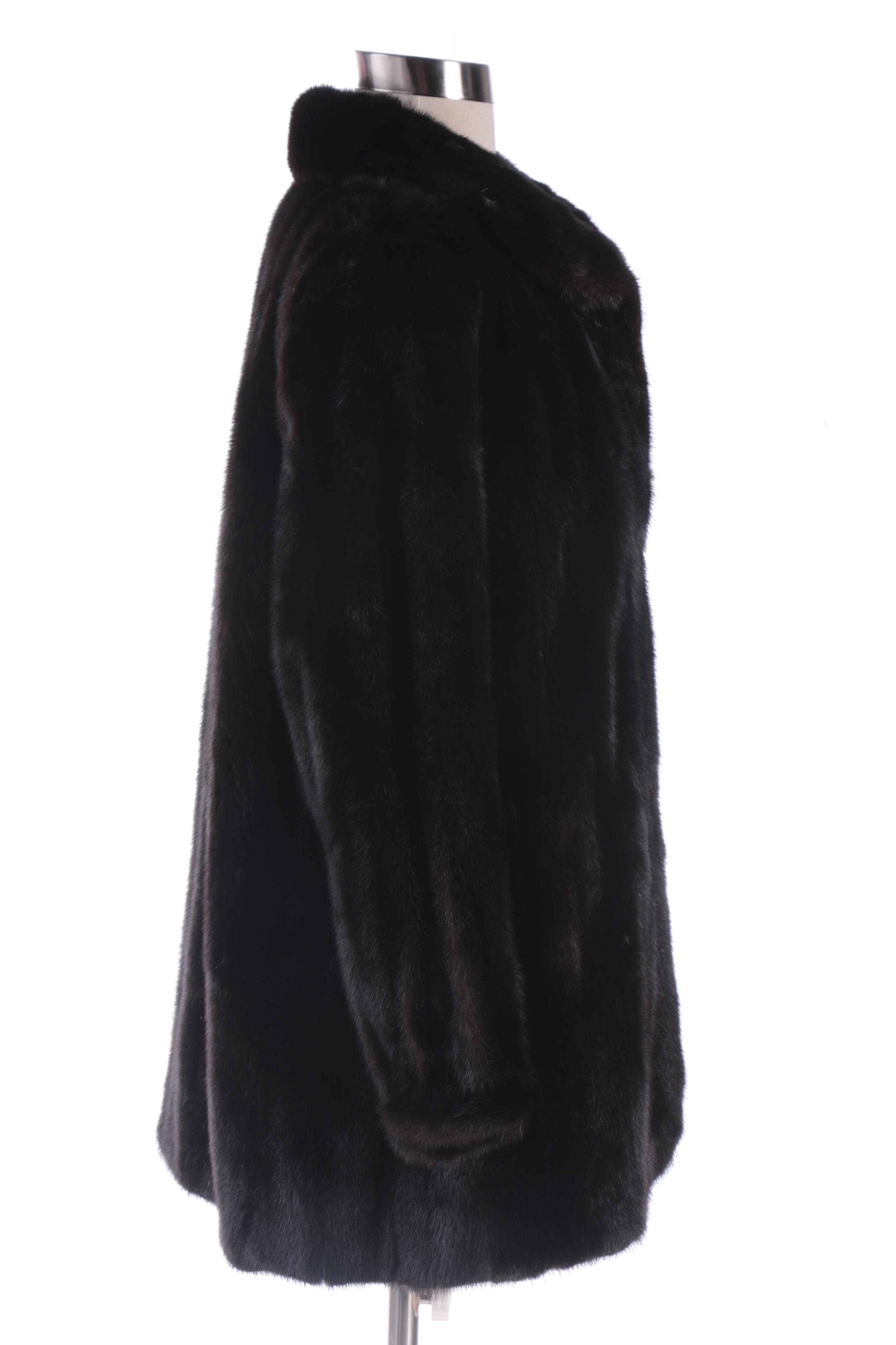 Women's Gartenhaus Black Mink Fur Coat