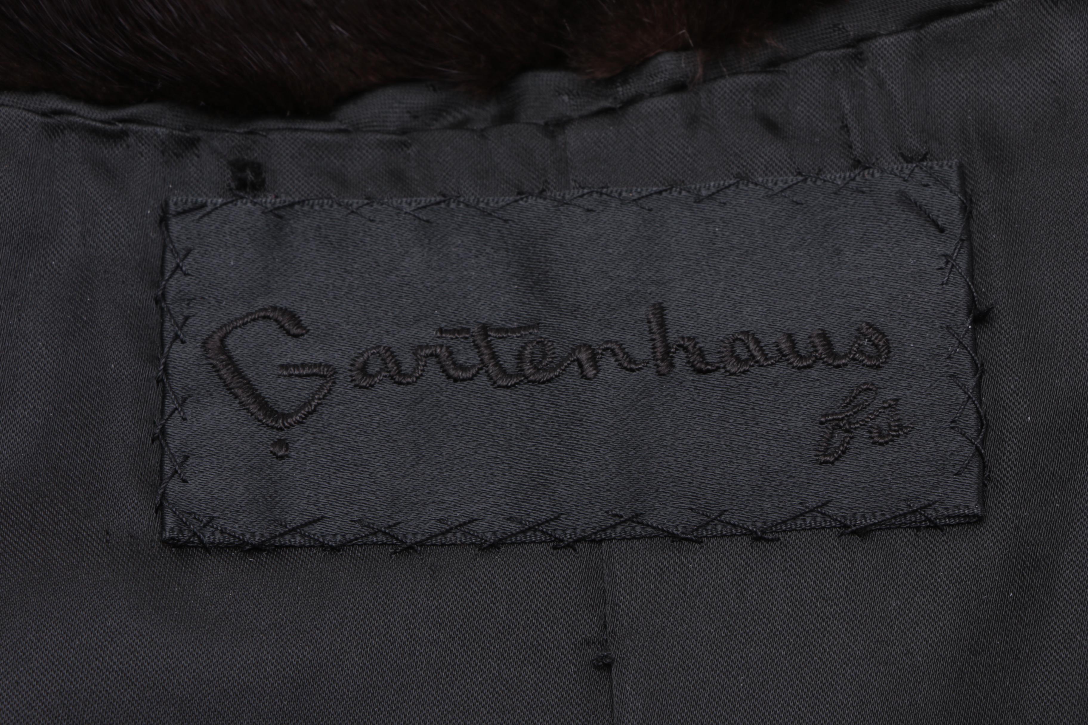 Women's Gartenhaus Black Mink Fur Coat