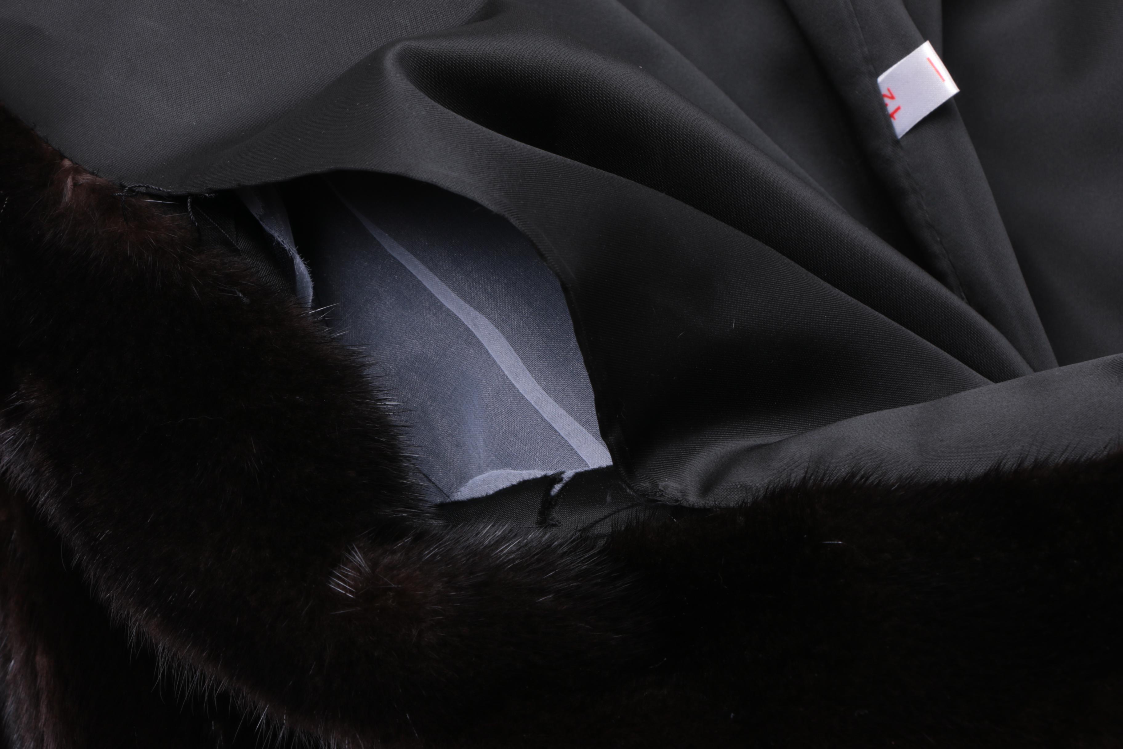 Women's Gartenhaus Black Mink Fur Coat