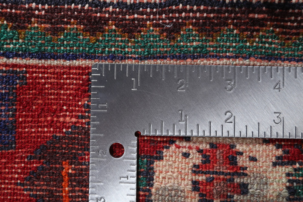 Vintage Hand-Knotted Persian Viss Wool Long Rug