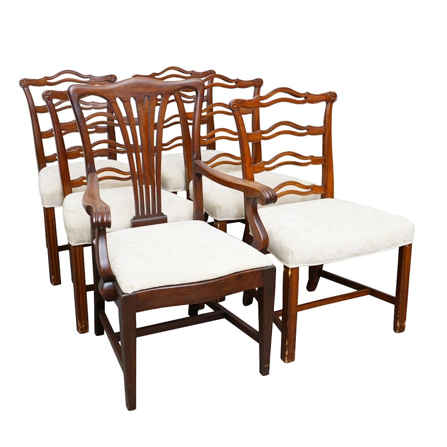 Vintage Hepplewhite Style Dining  Chairs