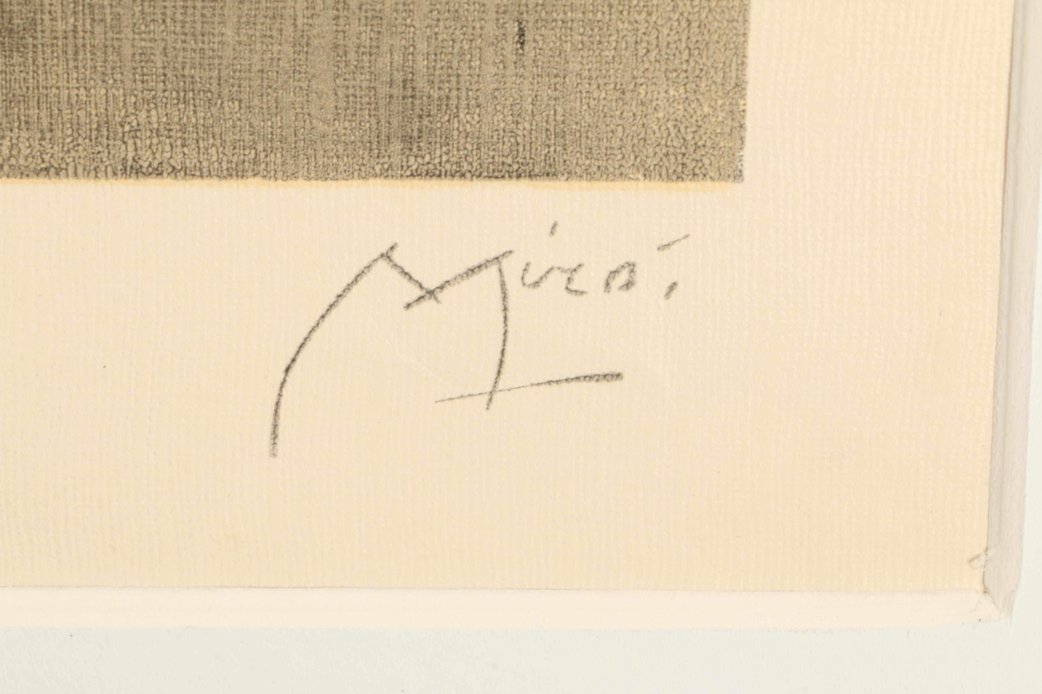 Serigraph Print after Joan Miro "Femme, Oiseaux, Etoile"