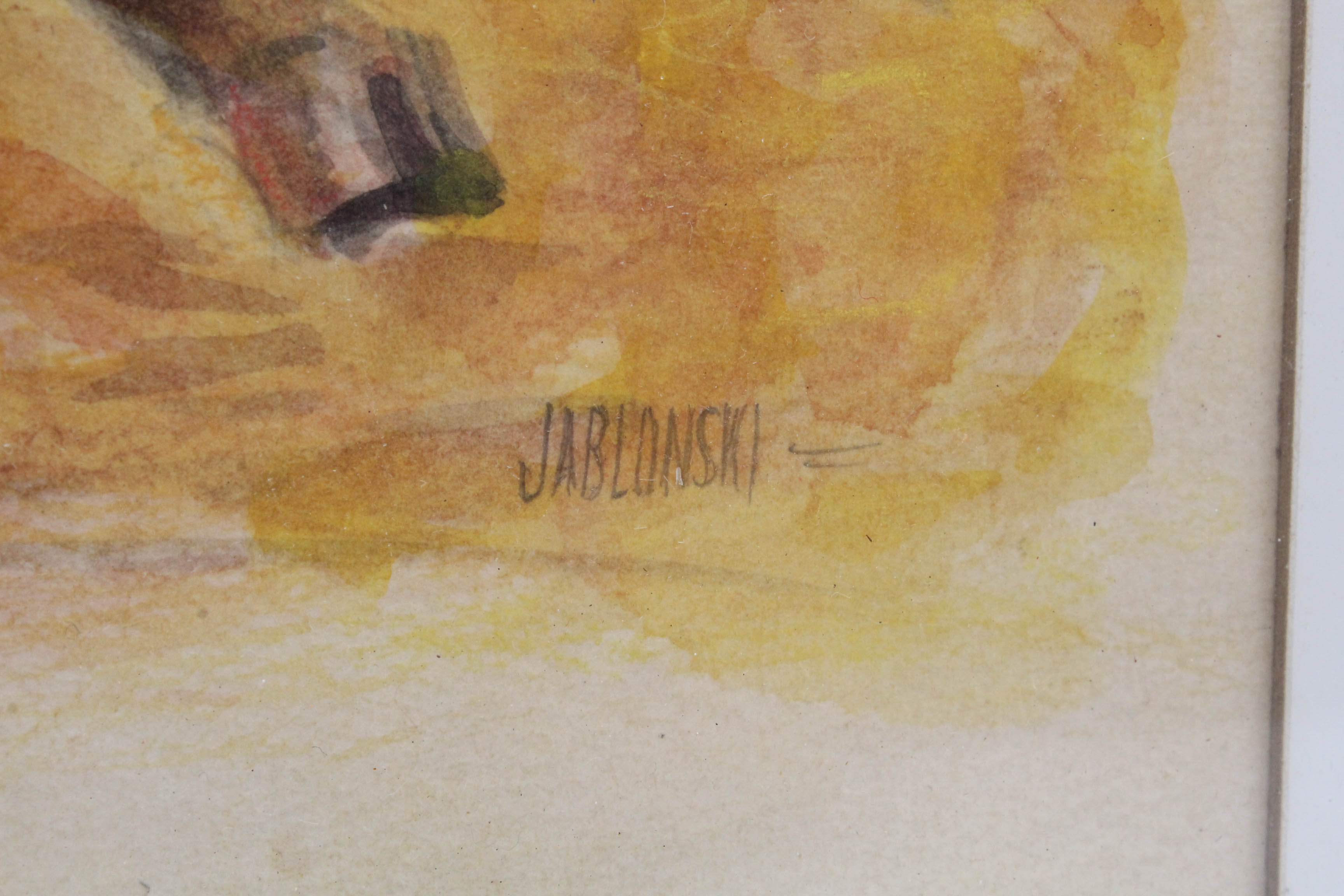 Vintage Jablonski Watercolor Paintings