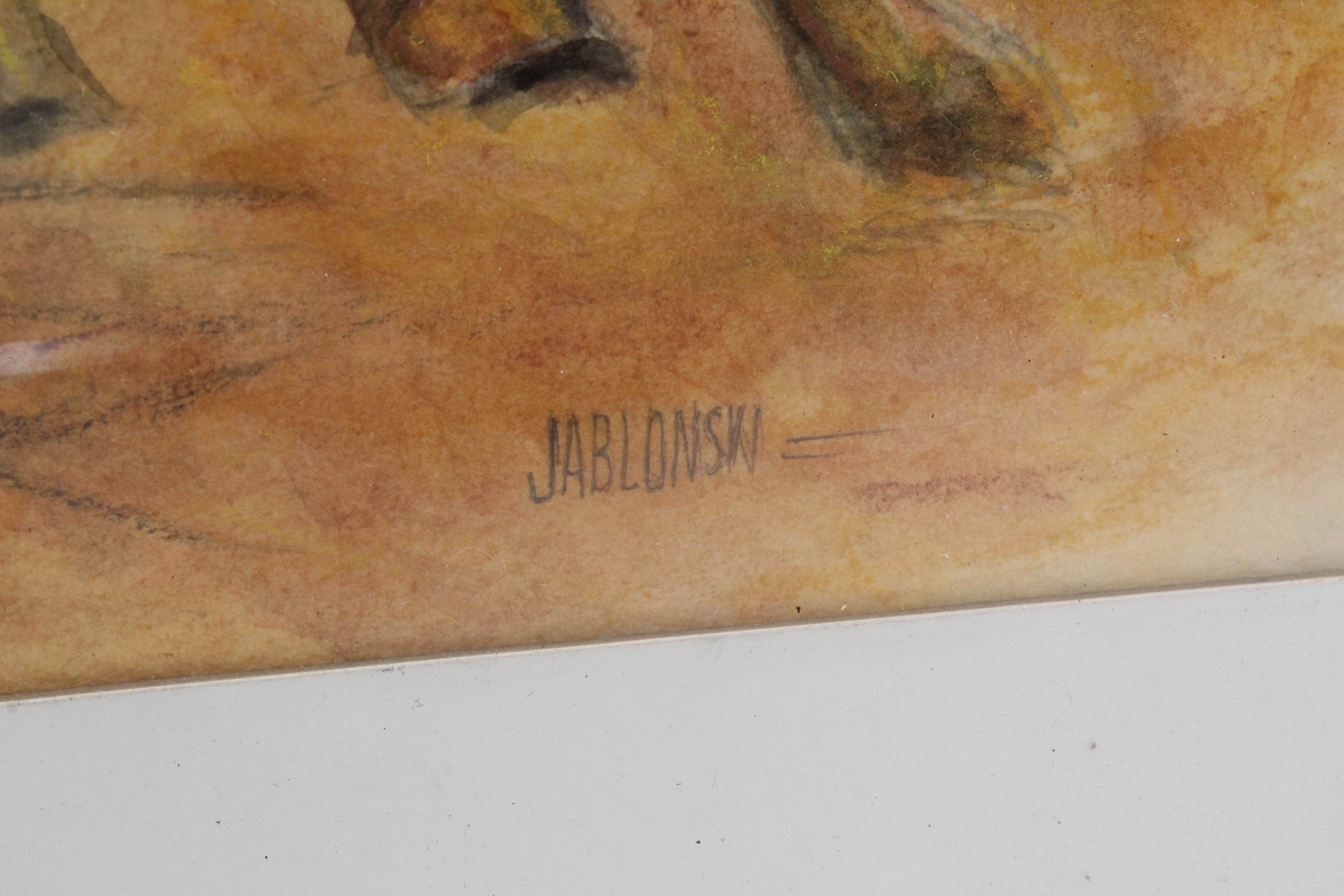 Vintage Jablonski Watercolor Paintings