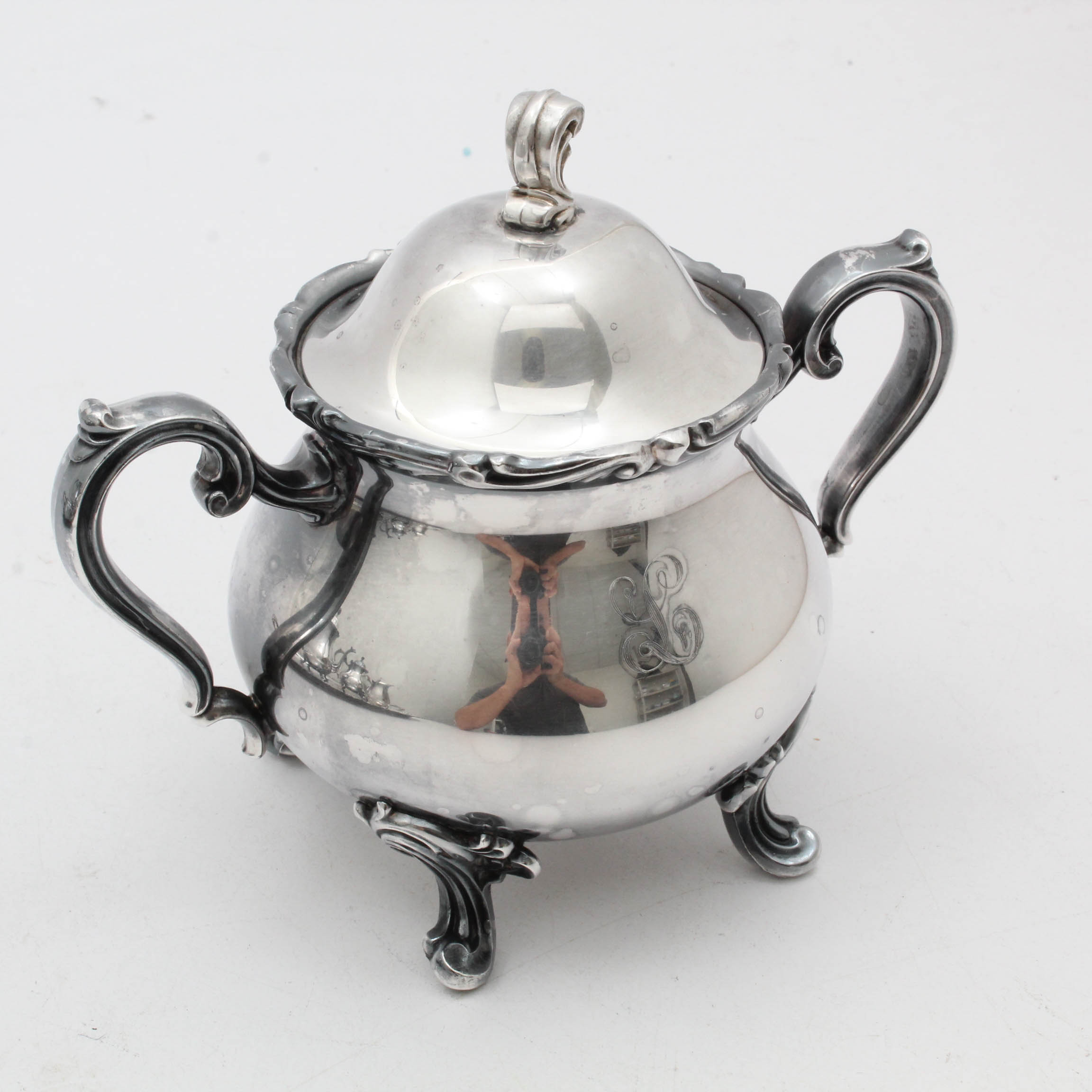 Webster Wilcox Silver "Joanne" Plate Coffee and Tea Service