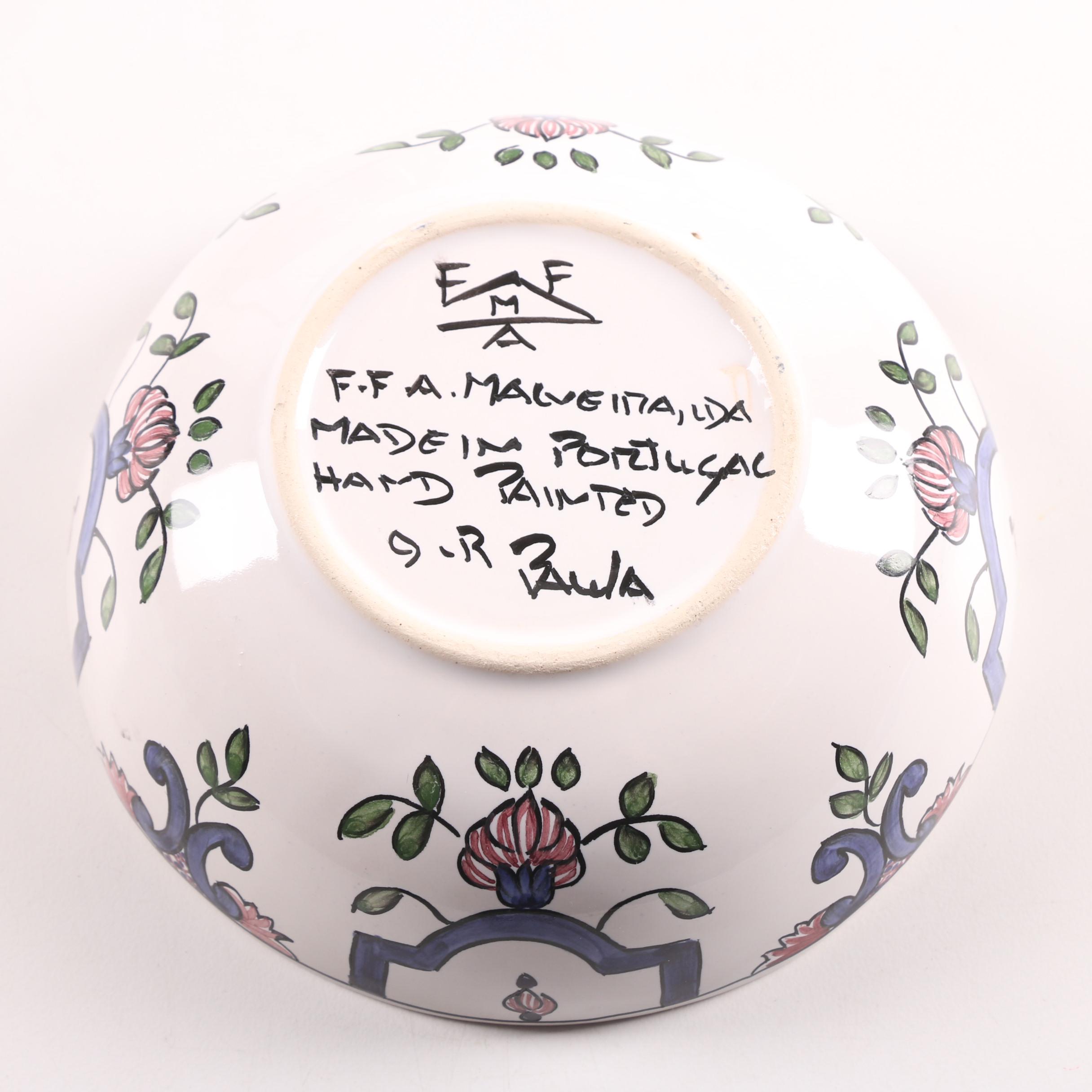 F.F.A. Malveira Hand-Painted Portuguese Dinnerware including Casafina