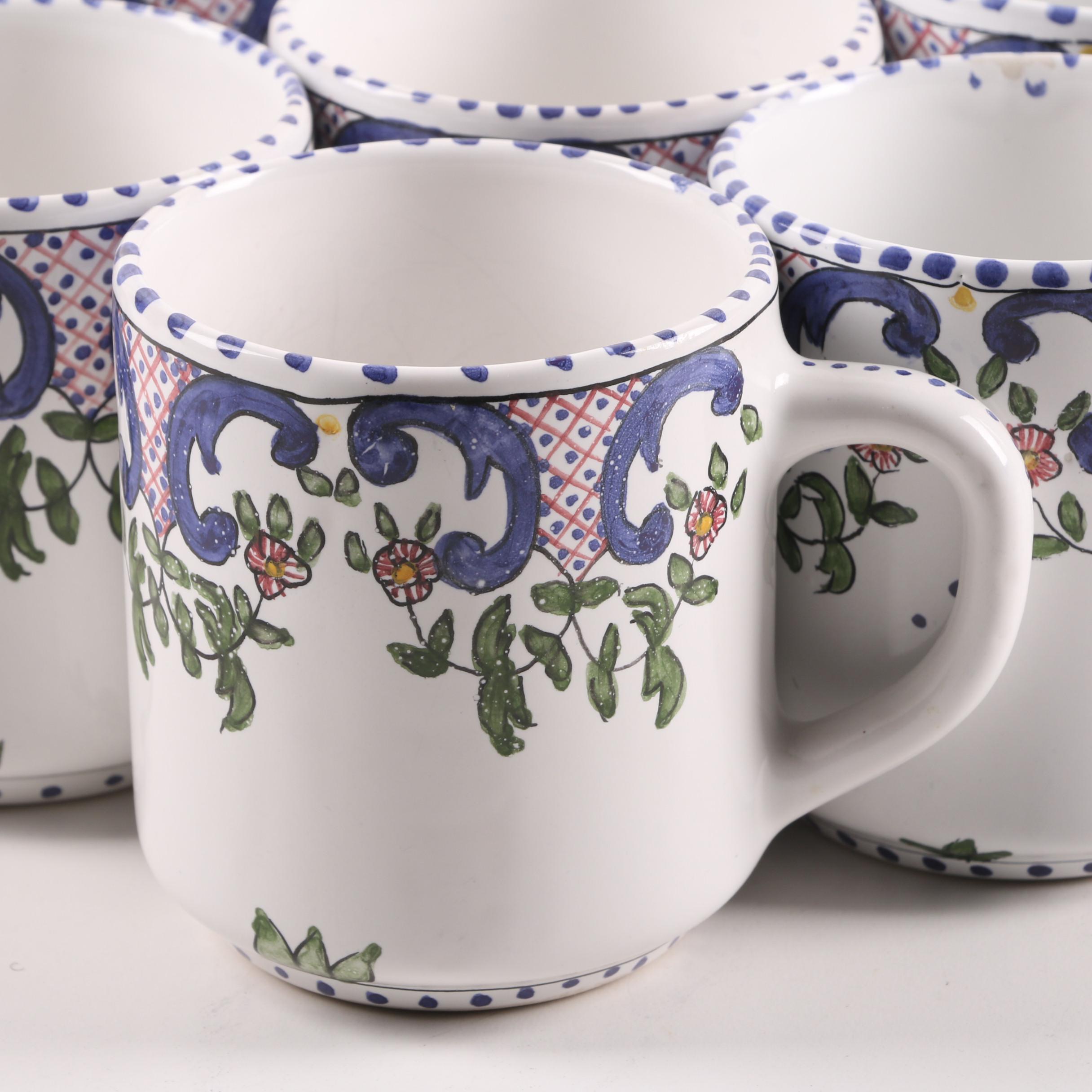 F.F.A. Malveira Hand-Painted Portuguese Dinnerware including Casafina