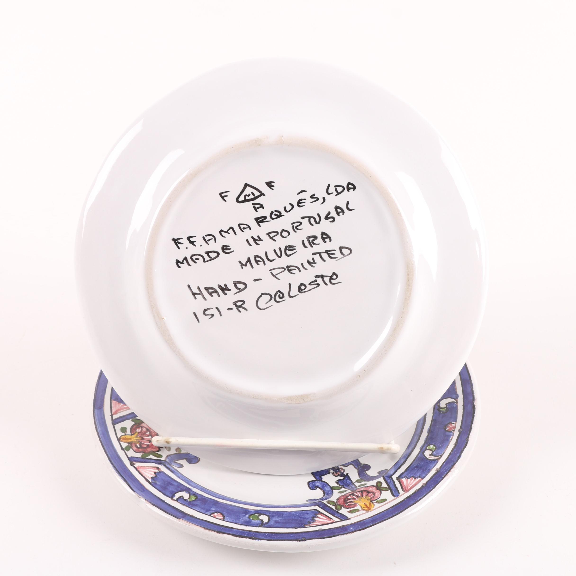 F.F.A. Malveira Hand-Painted Portuguese Dinnerware including Casafina
