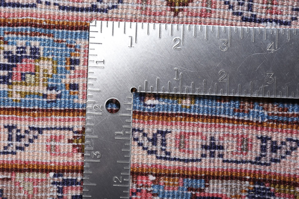 Vintage Hand-Knotted Persian Kashan Wool Long Rug