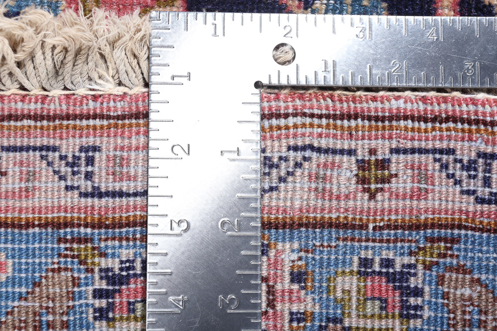 Vintage Hand-Knotted Persian Kashan Wool Long Rug