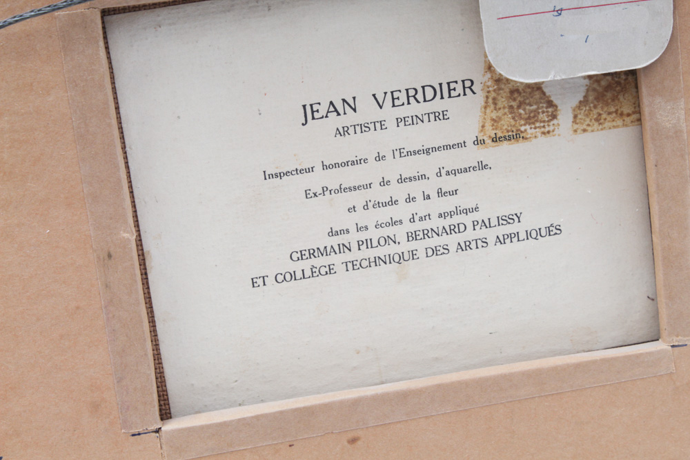 Jean Verdier Still Life Oil Painting