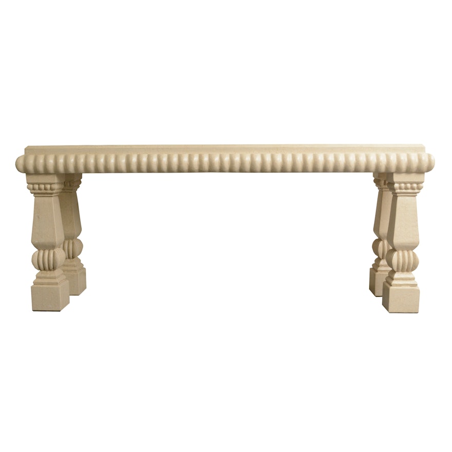 Neoclassical Style Painted Console Table