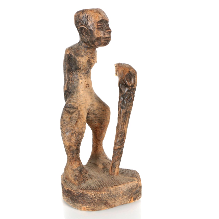West African Style Carved Wood Figure
