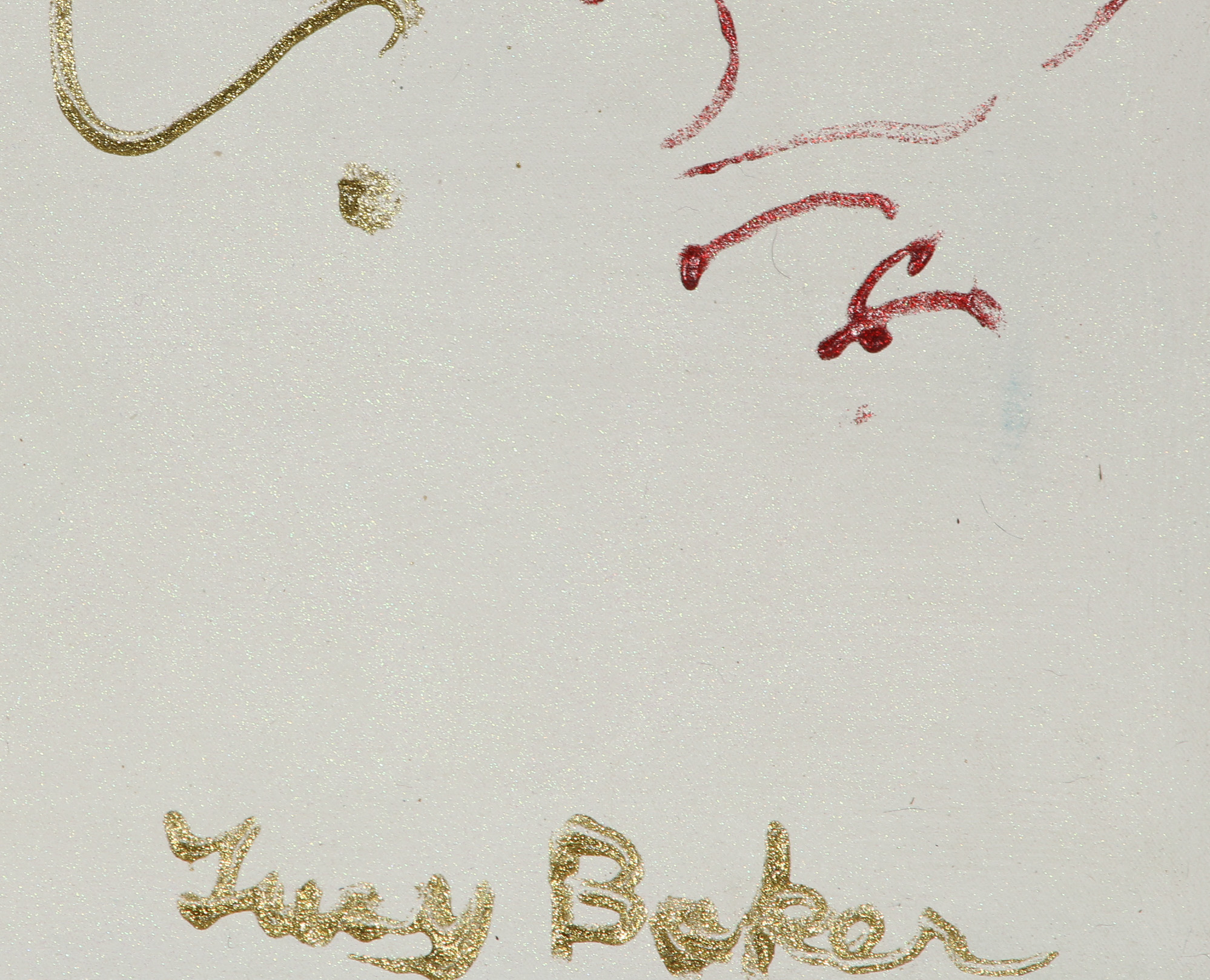 Lucy Baker Acrylic Painting "Running Red Horse"