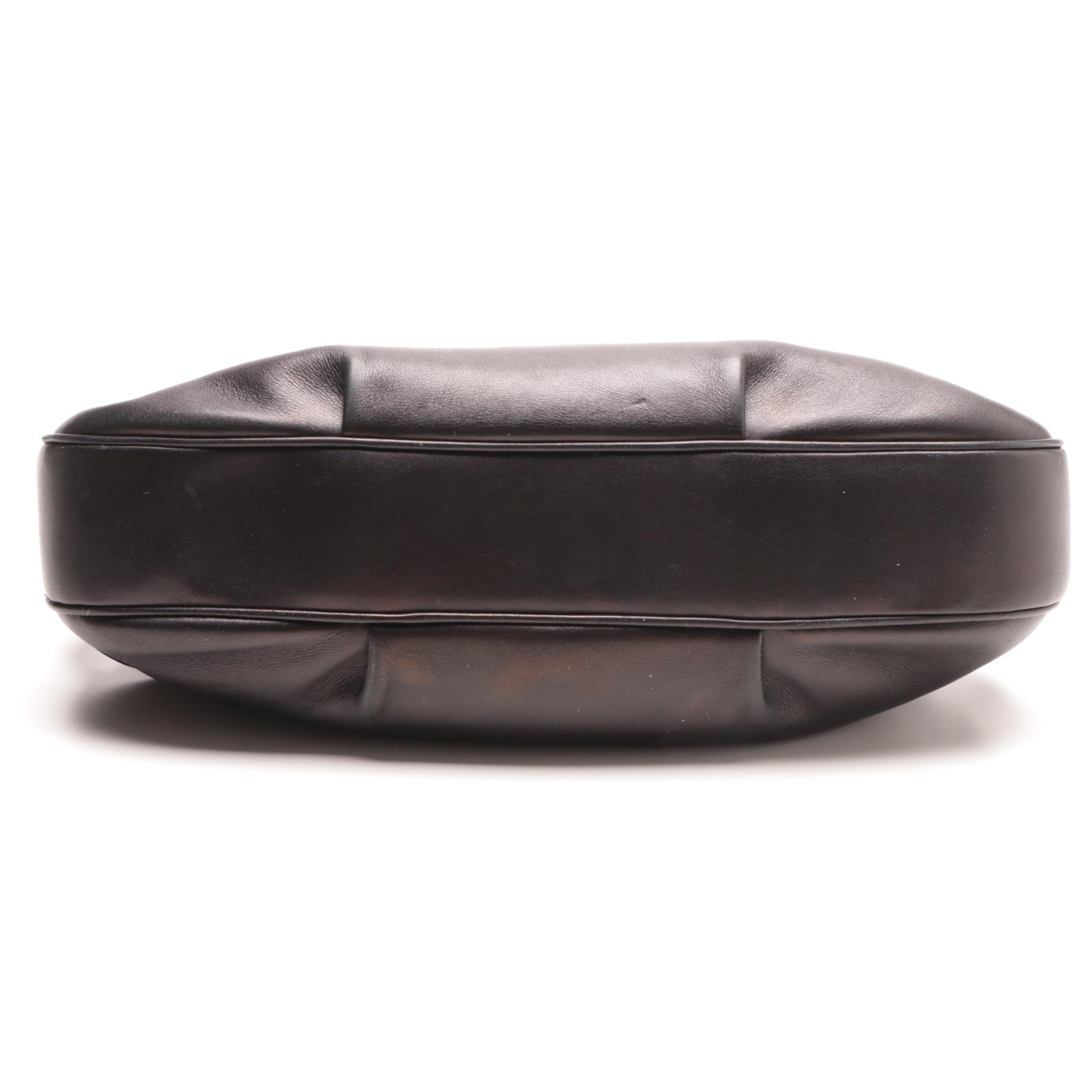 Cartier Panthere Art Deco Handbag in Black Leather