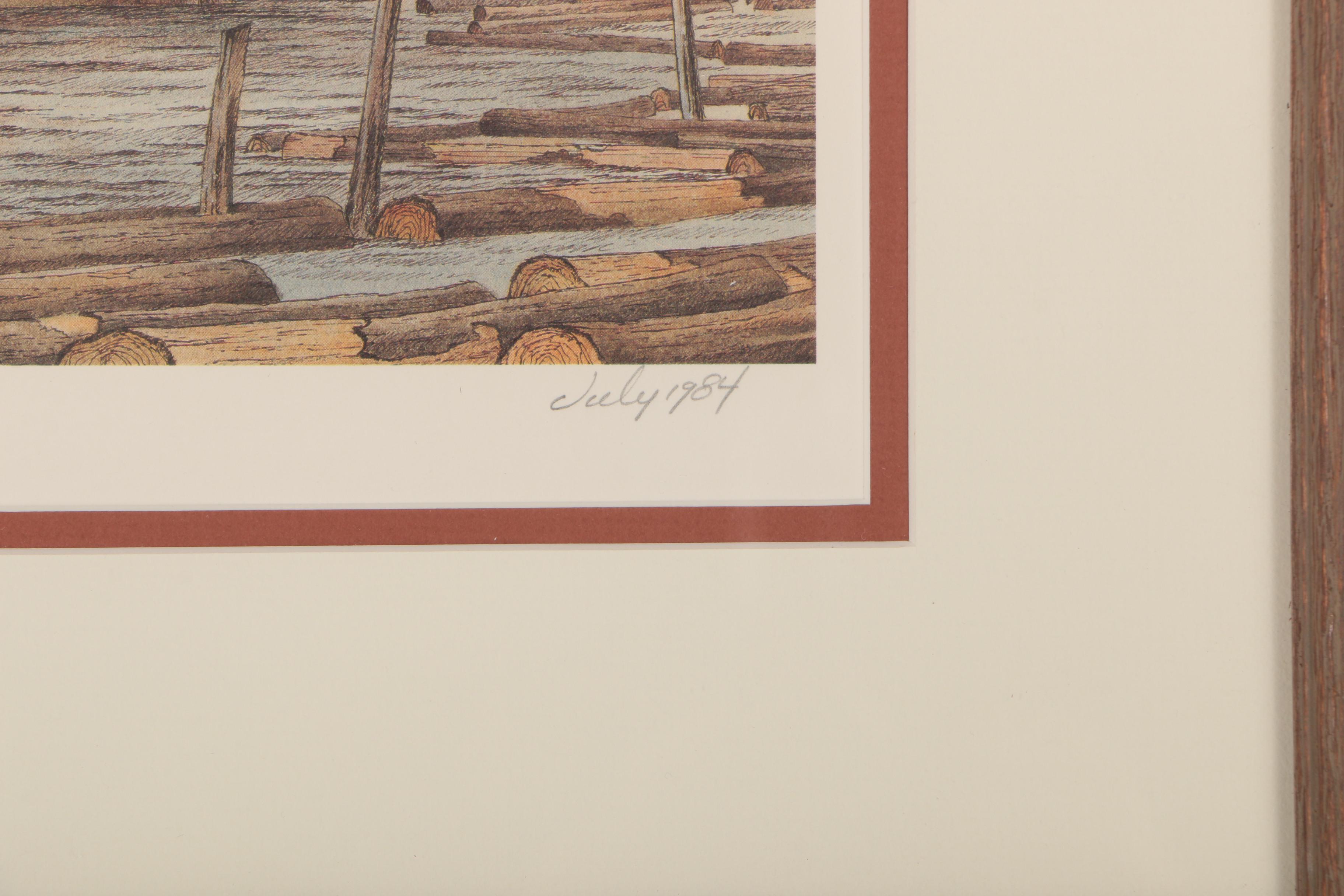 Two Vintage James R. Williamson Offset Lithographs