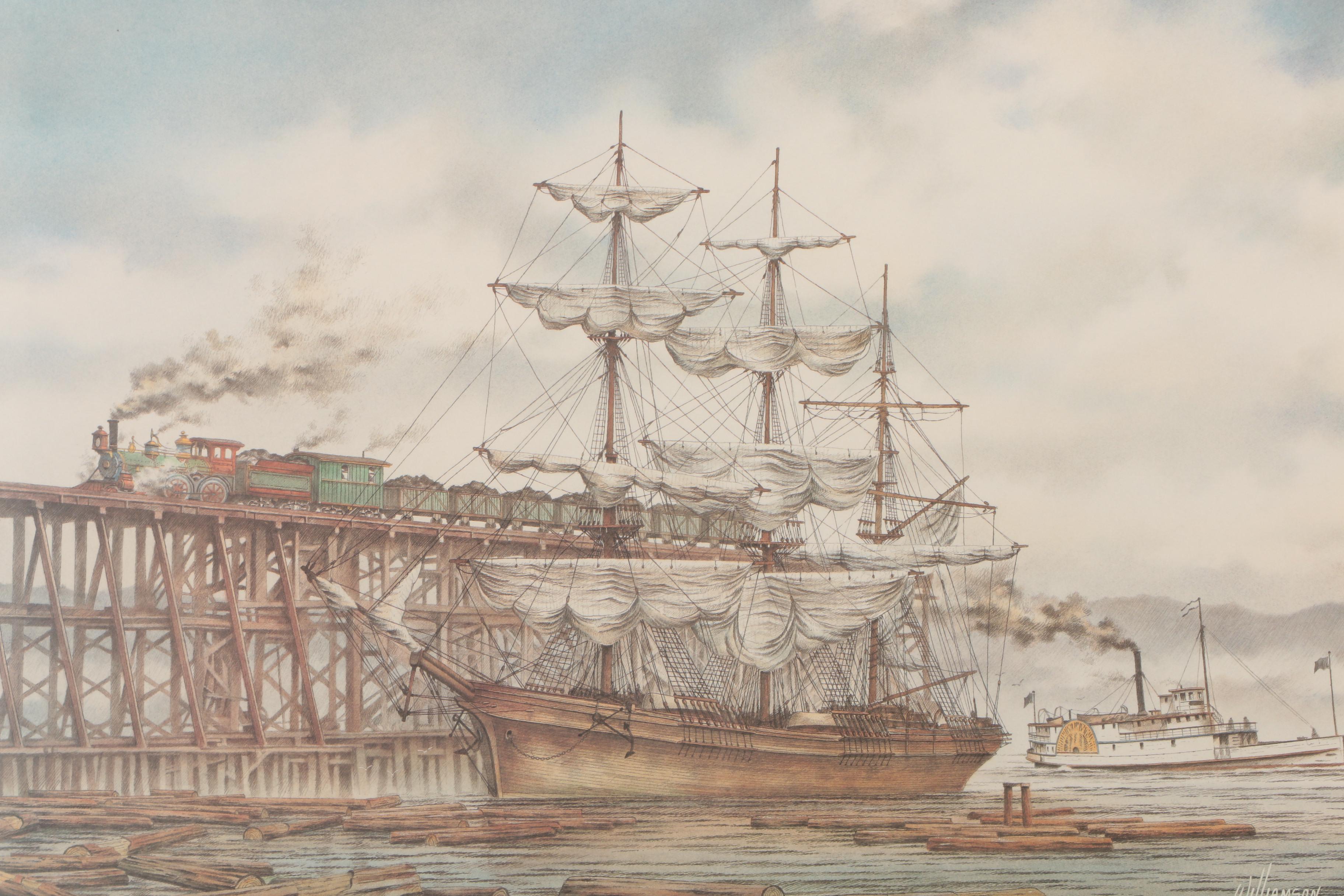 Two Vintage James R. Williamson Offset Lithographs