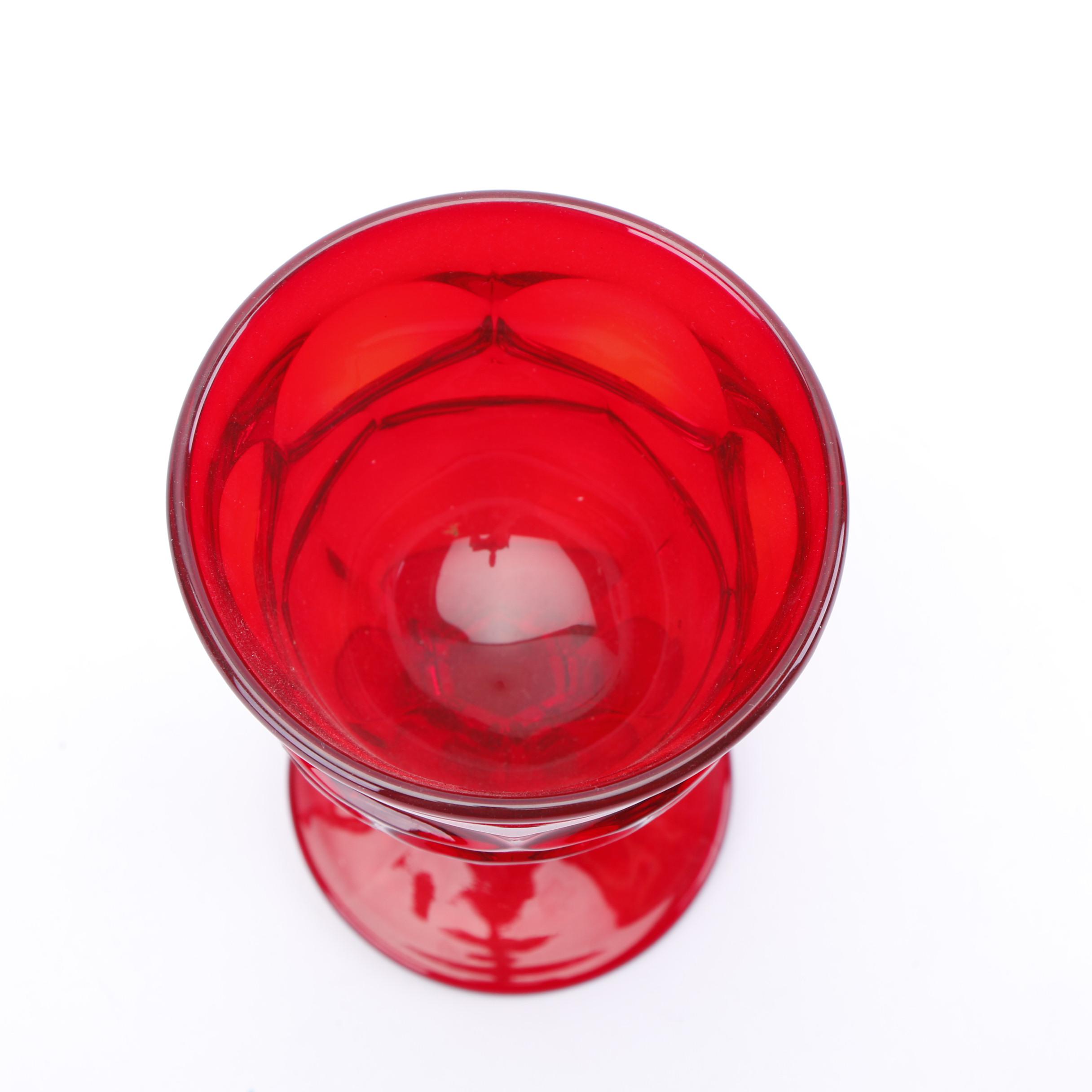 Vintage Fostoria "Argus" Ruby Glass Stemware