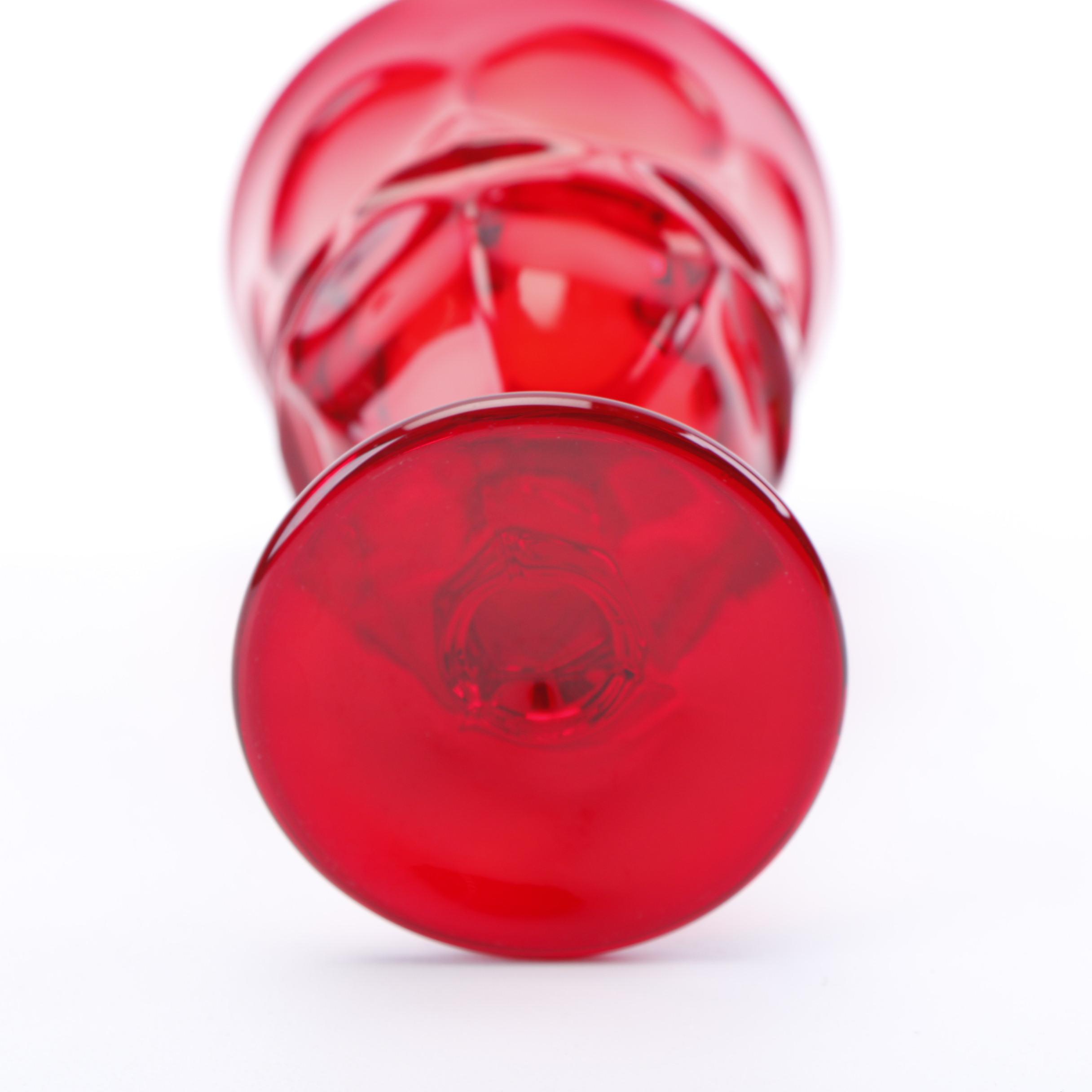 Vintage Fostoria "Argus" Ruby Glass Stemware