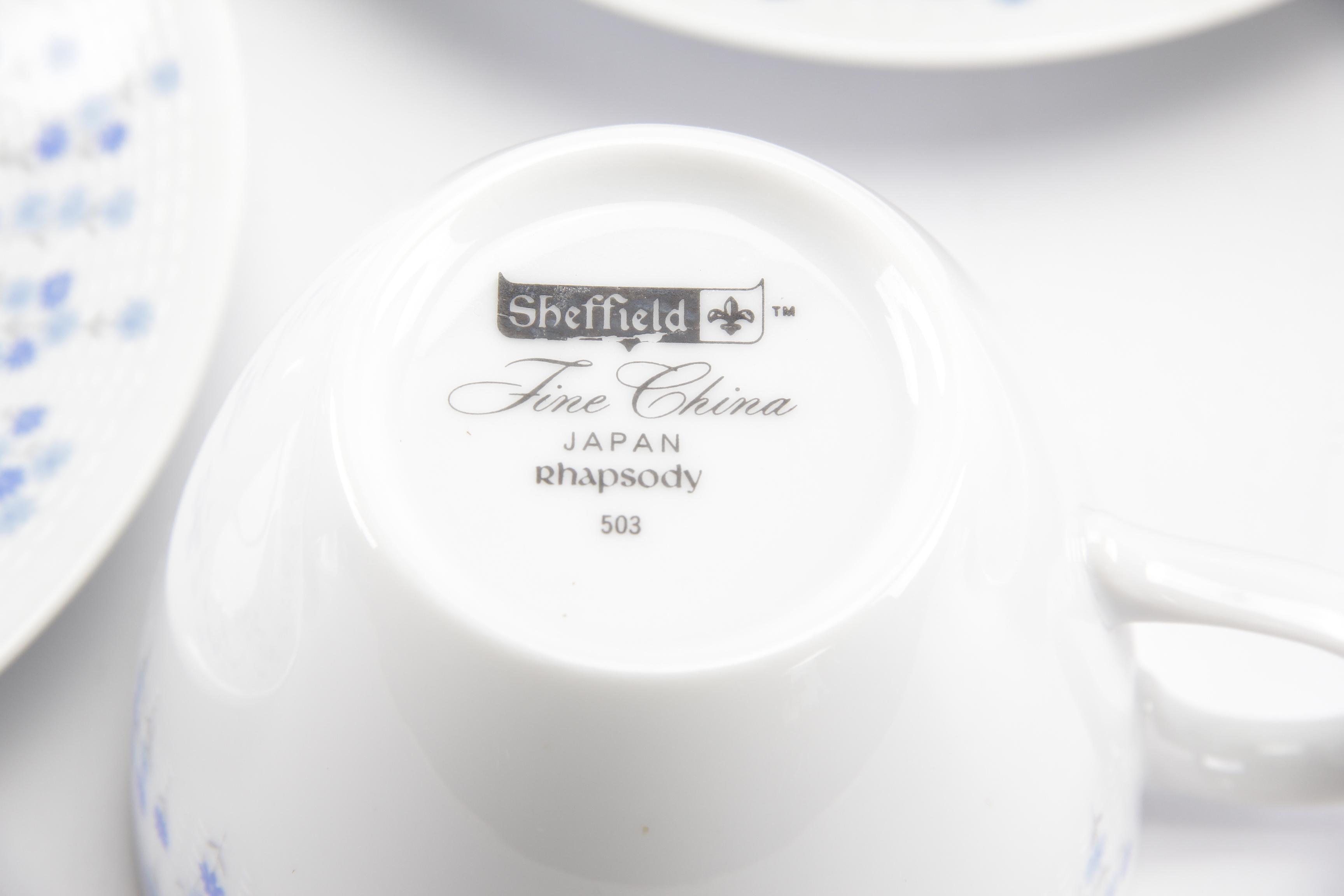 Vintage Sheffield "Rhapsody" Porcelain Dinnerware