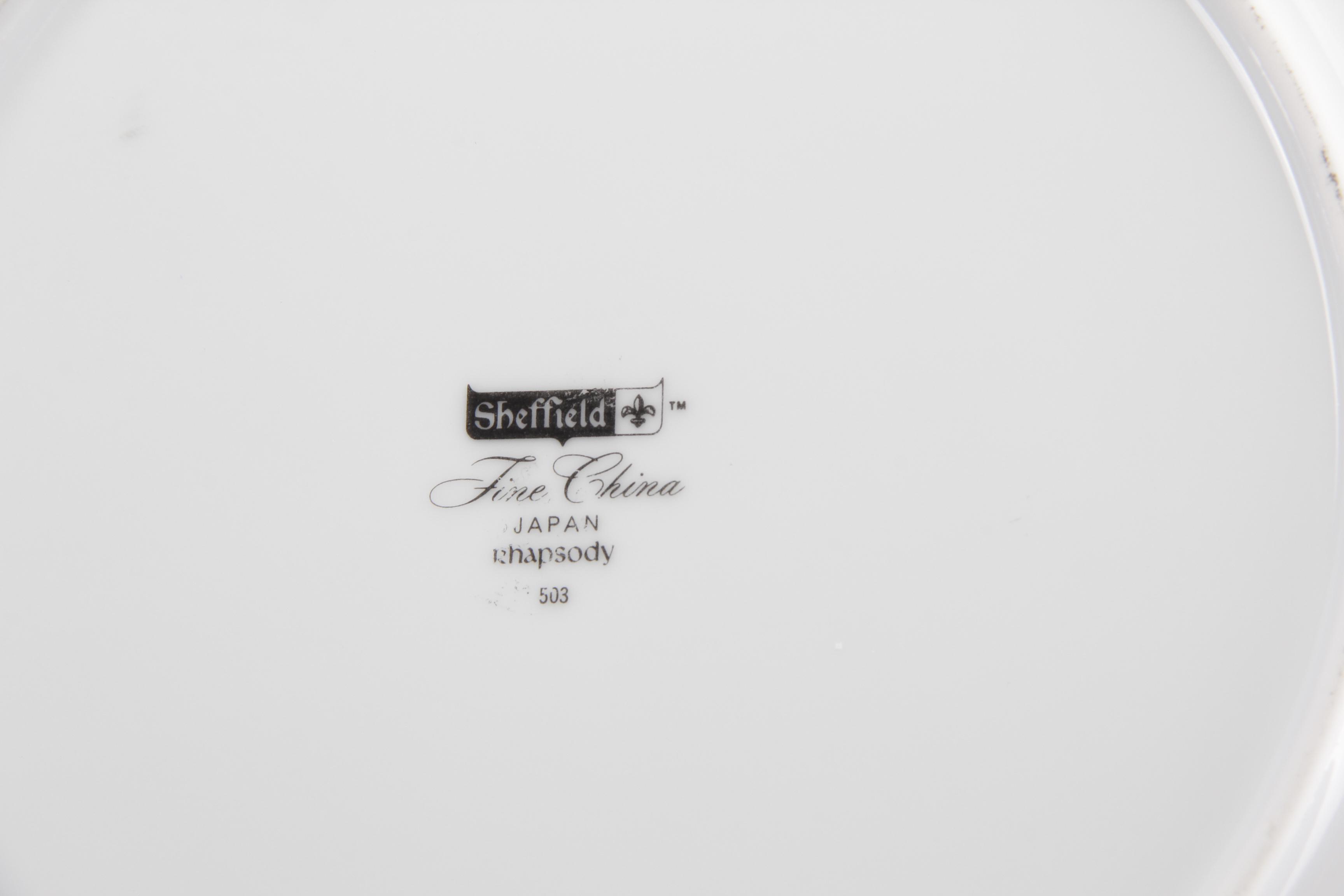 Vintage Sheffield "Rhapsody" Porcelain Dinnerware