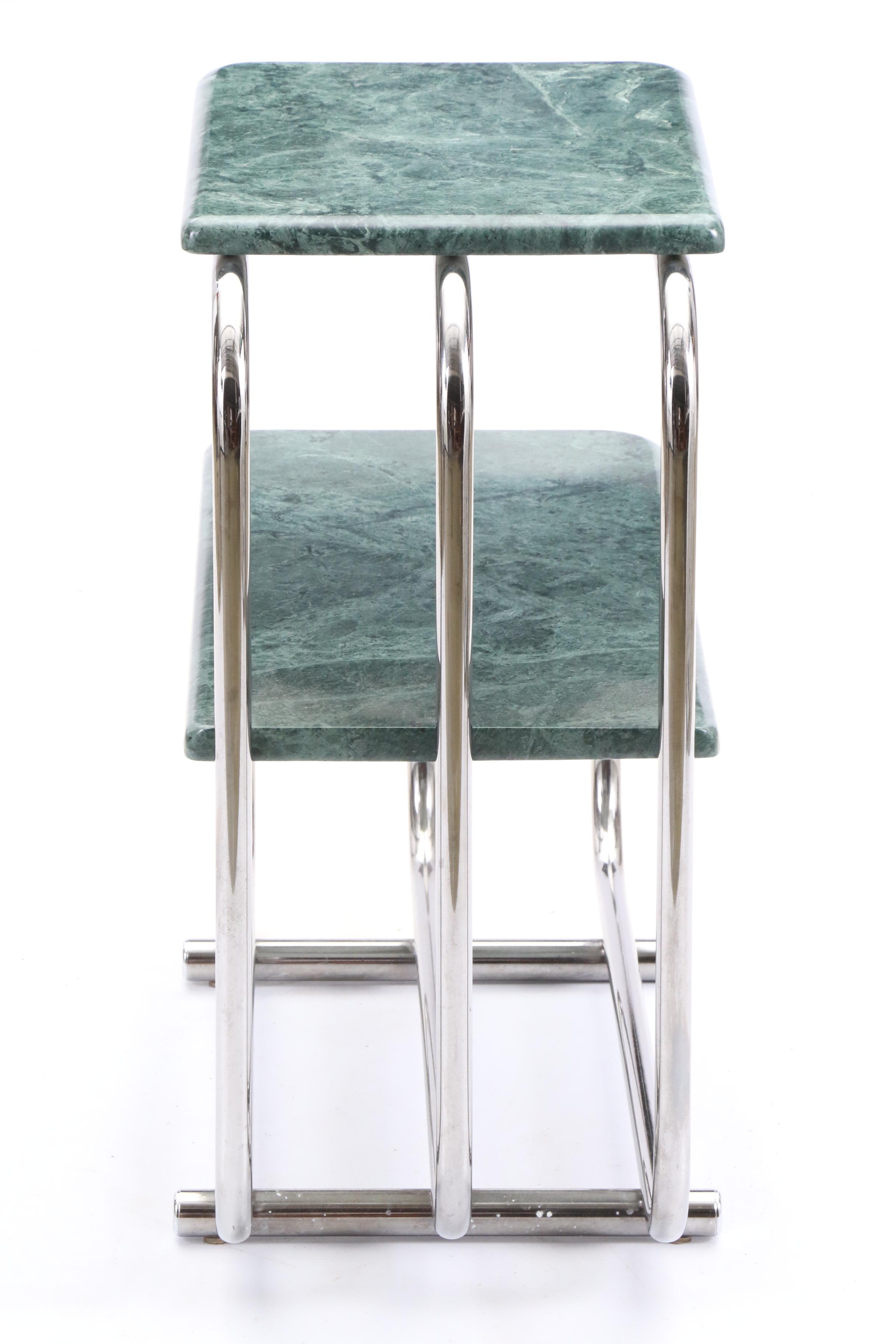 Green Marble Accent Table