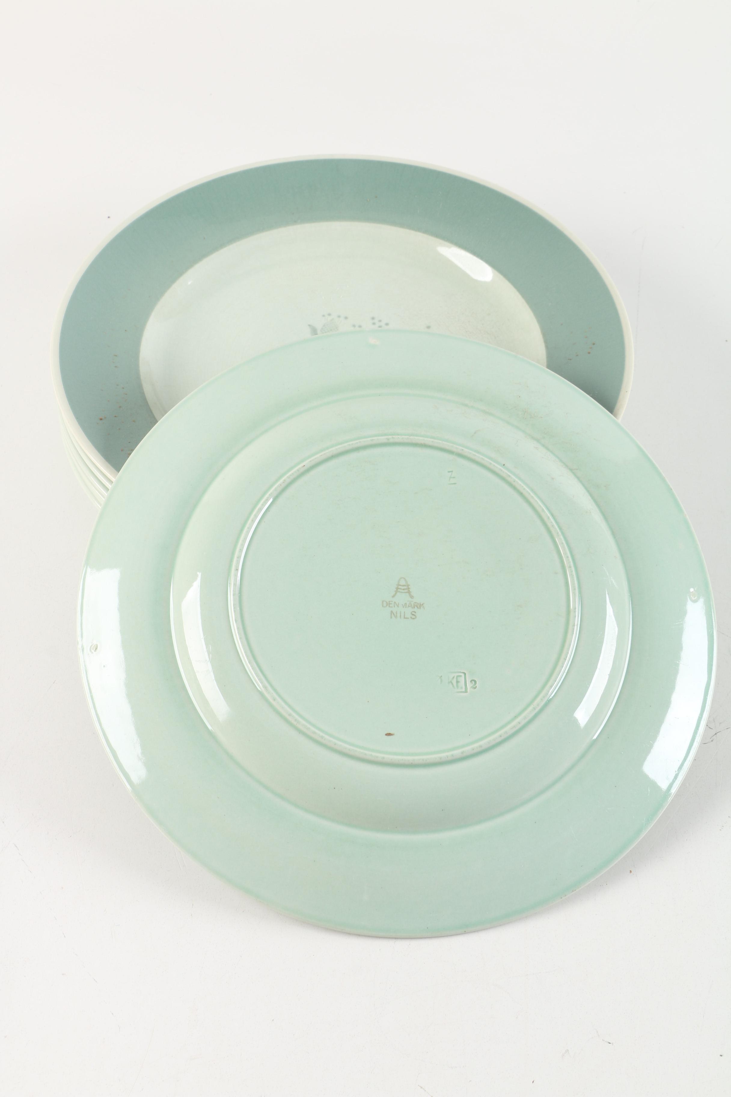 Mid Century Royal Copenhagen "Nils Green" Dinnerware