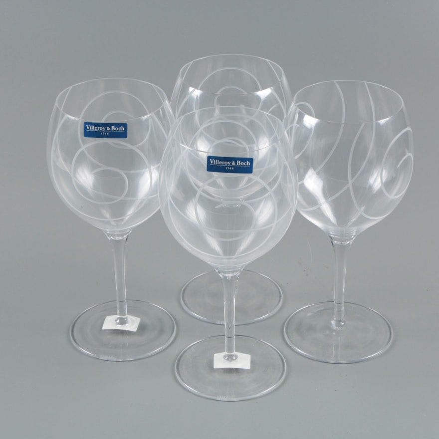 Villeroy & Boch Swirled Wine Glasses
