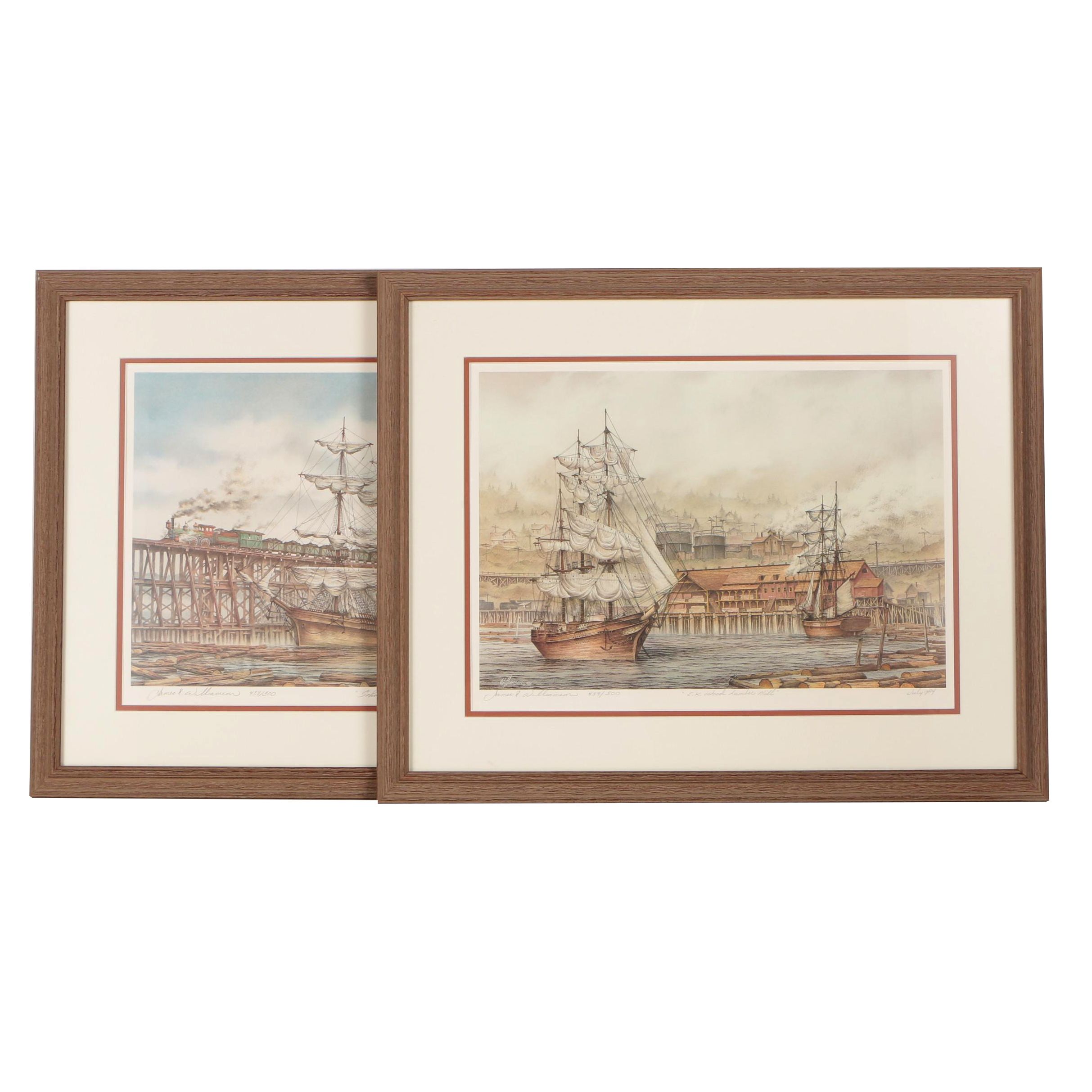 Two Vintage James R. Williamson Offset Lithographs