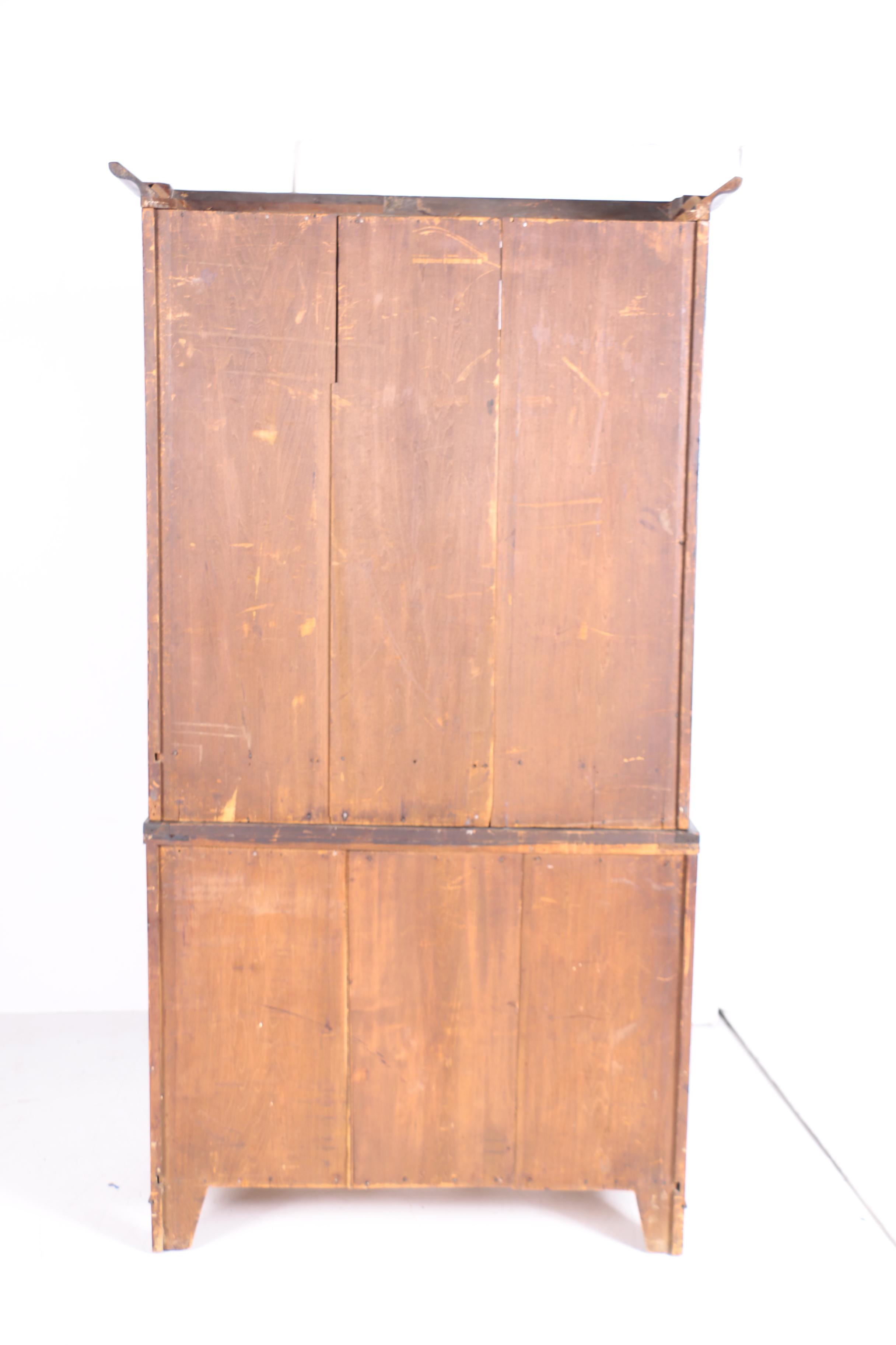 Victorian Mahogany Secretary Bookcase, Mid 19th Century