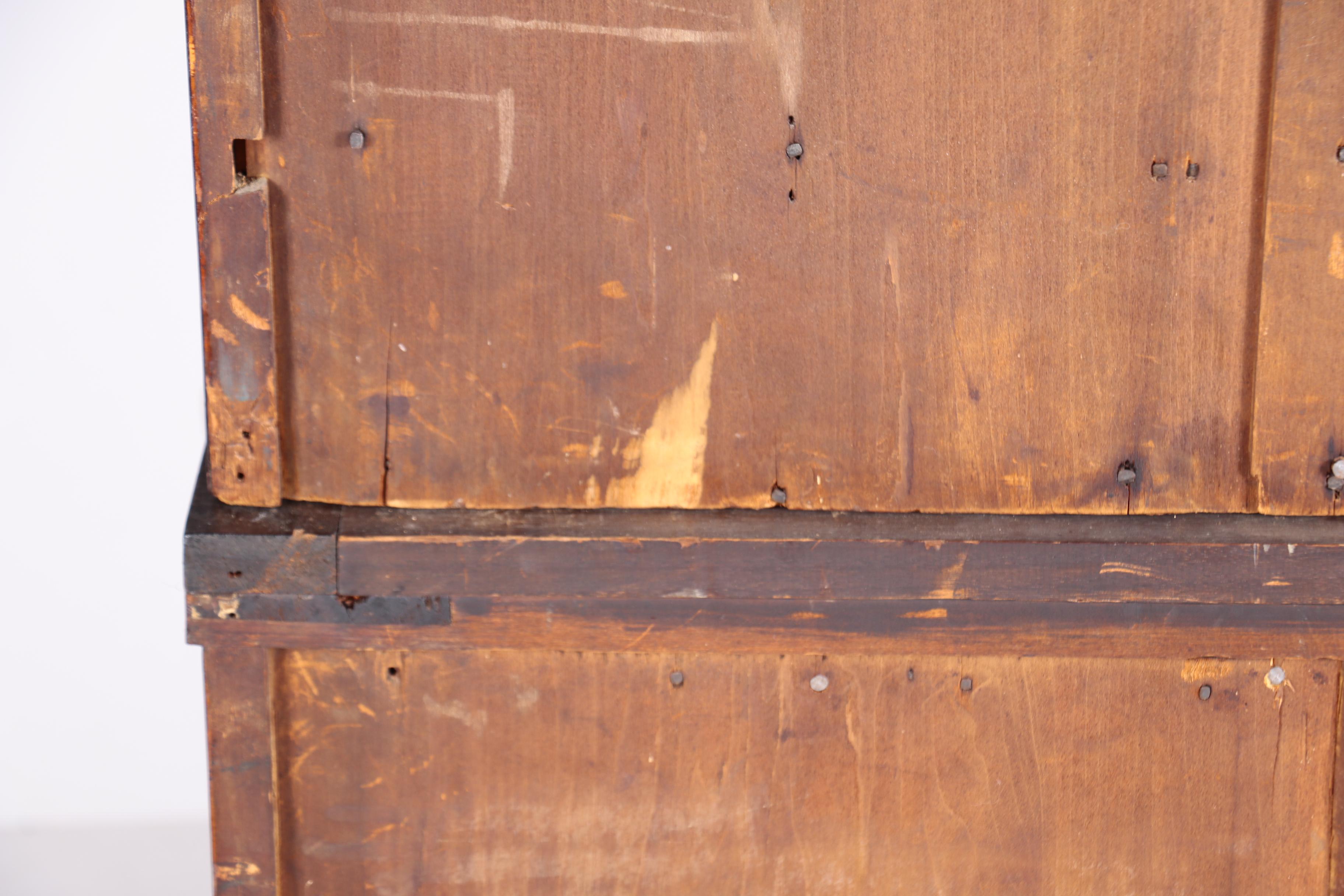 Victorian Mahogany Secretary Bookcase, Mid 19th Century